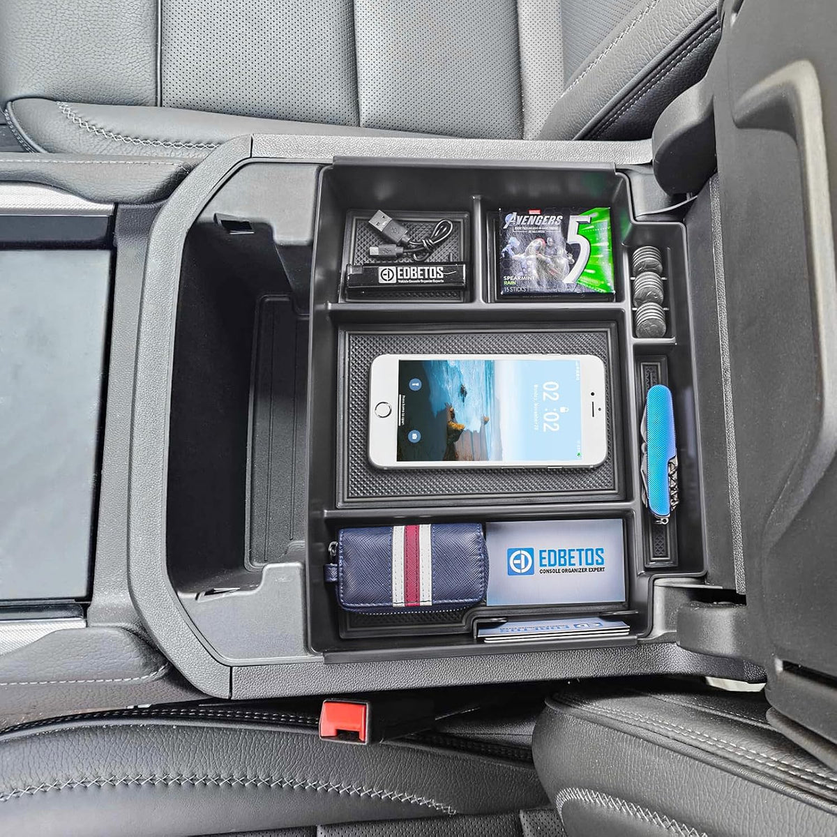 Center Console Organizer for 2021-2026 Chevy Tahoe Suburban / GMC Yukon