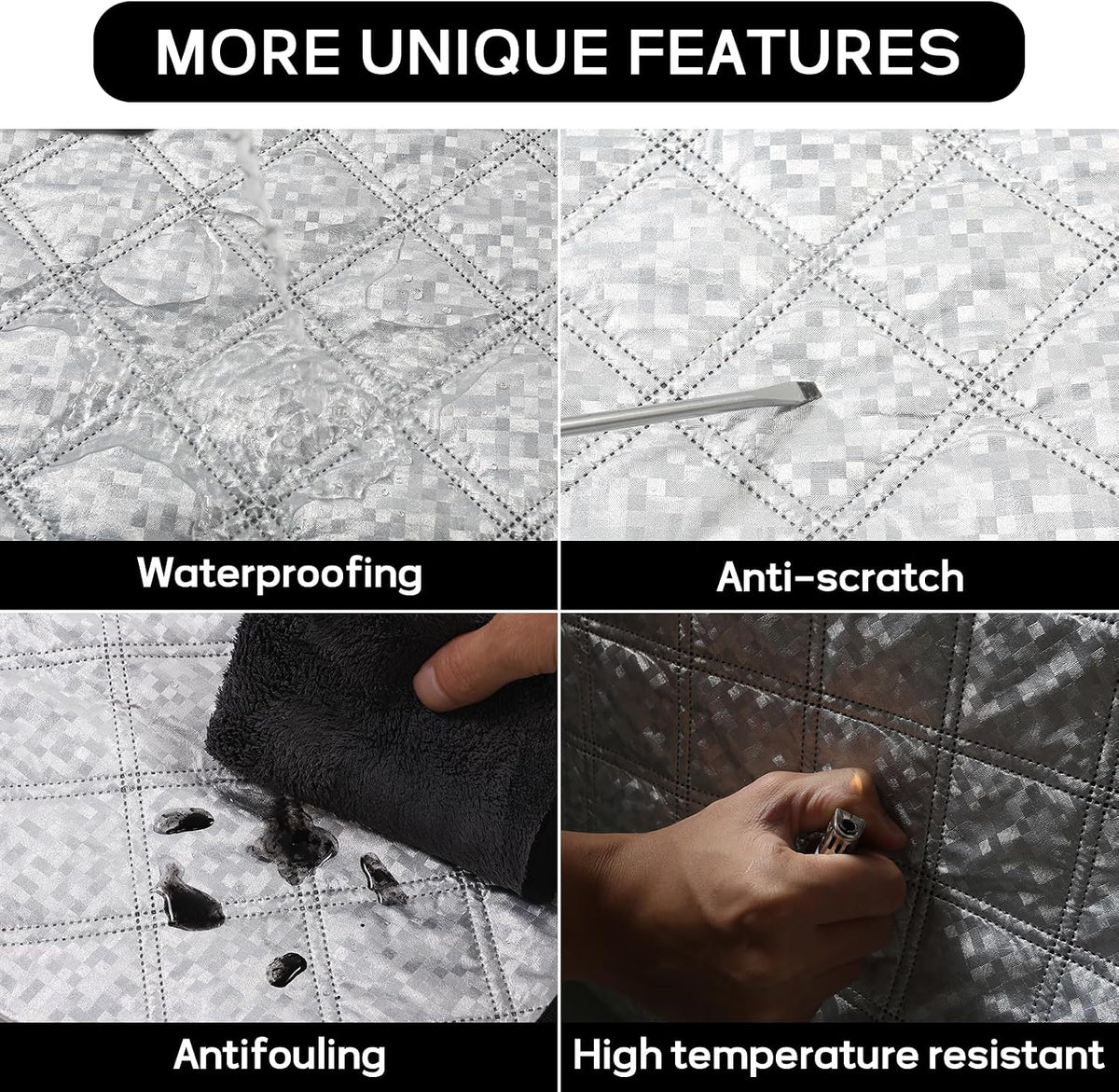 Car Windshield Snow Cover Compatible for 2024 2025 Toyota Land Cruiser Prado 250 J250 LC250, for Ice and Snow, UV & Frost Wiper Mirror Protector Windproof Sunshade Cover Accessories