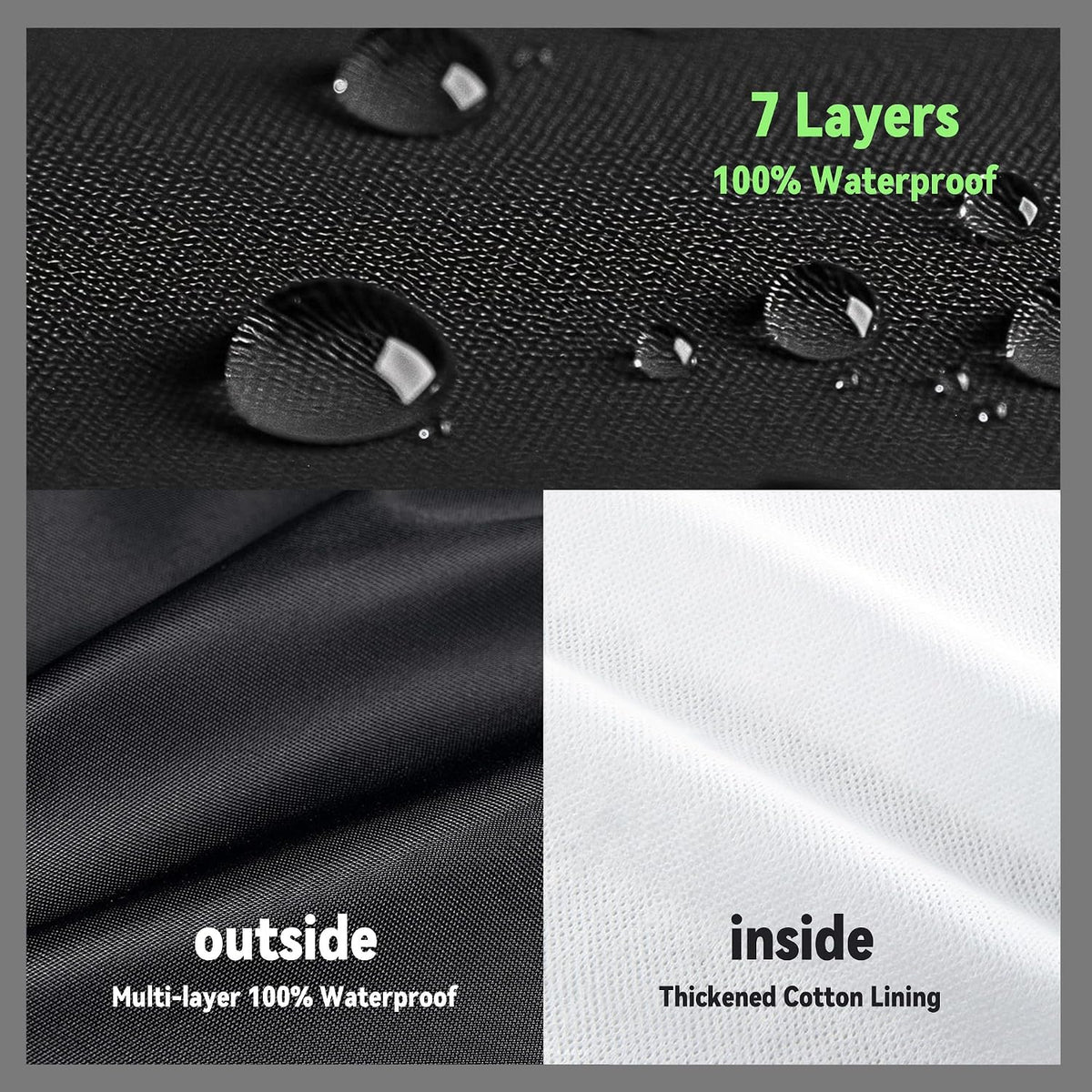 Car Cover for Nissan Rogue 2008-2025, SUV Size, 6 Layers Waterproof All Weather Protection, Sun UV Rain Snow Resistant with Windproof Straps & Reflective Design