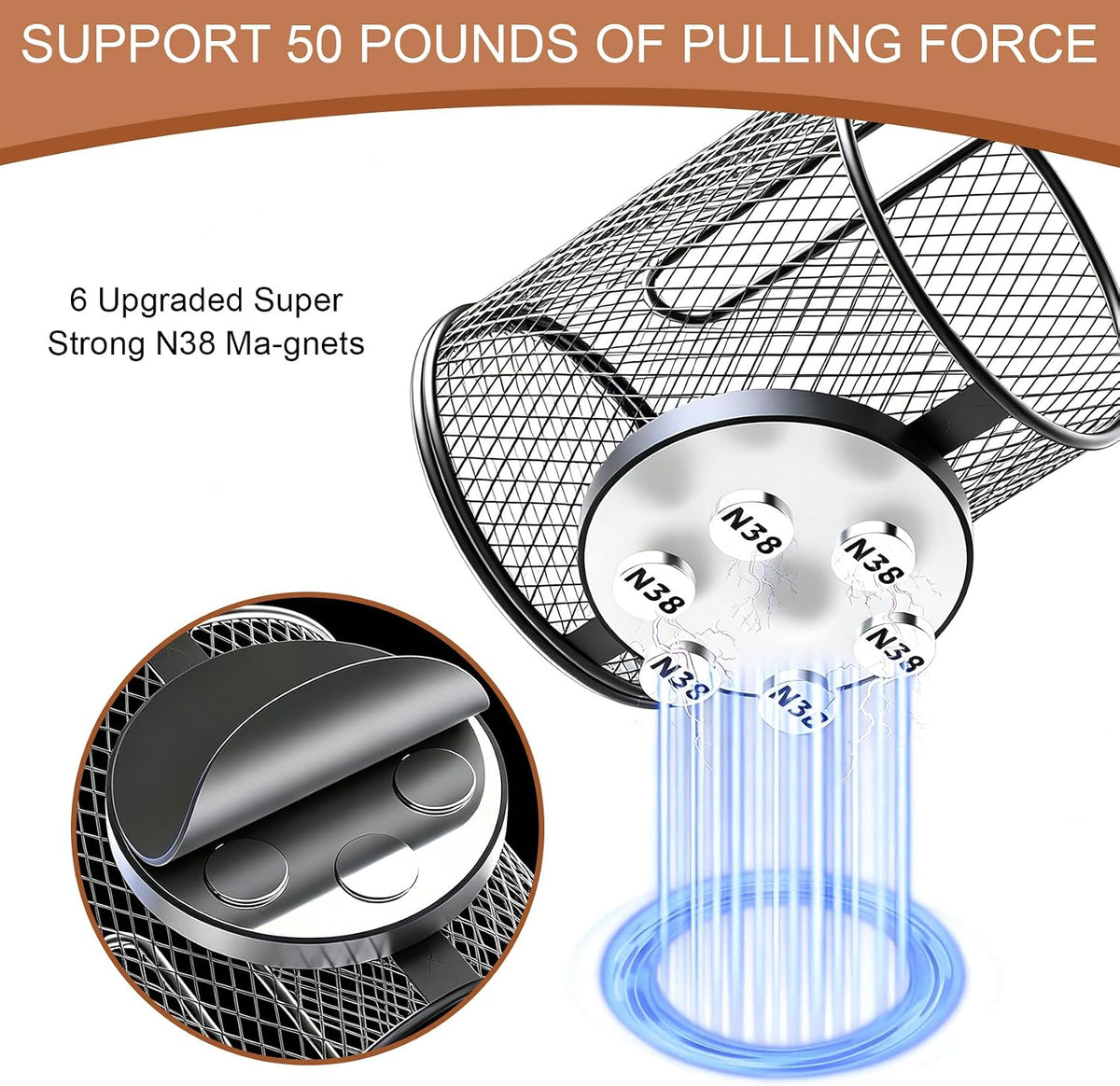 Magnetic Cup Holder, Car Cup Holder Expander, 1PCS