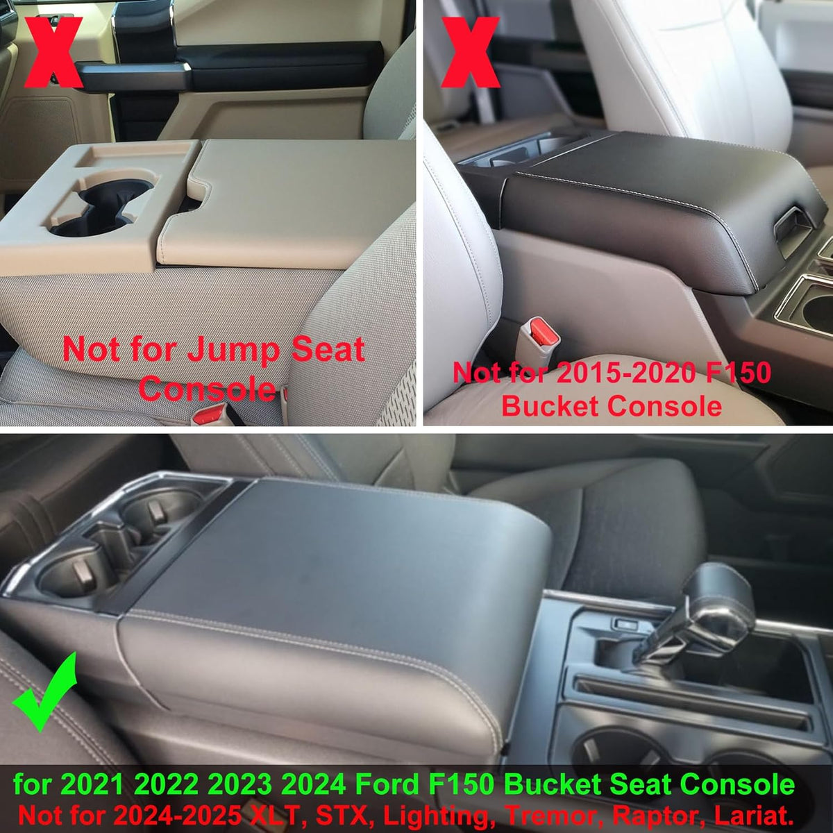 Zxiaochun Center Console Organizer for 2021-2024 Ford F150 Accessories