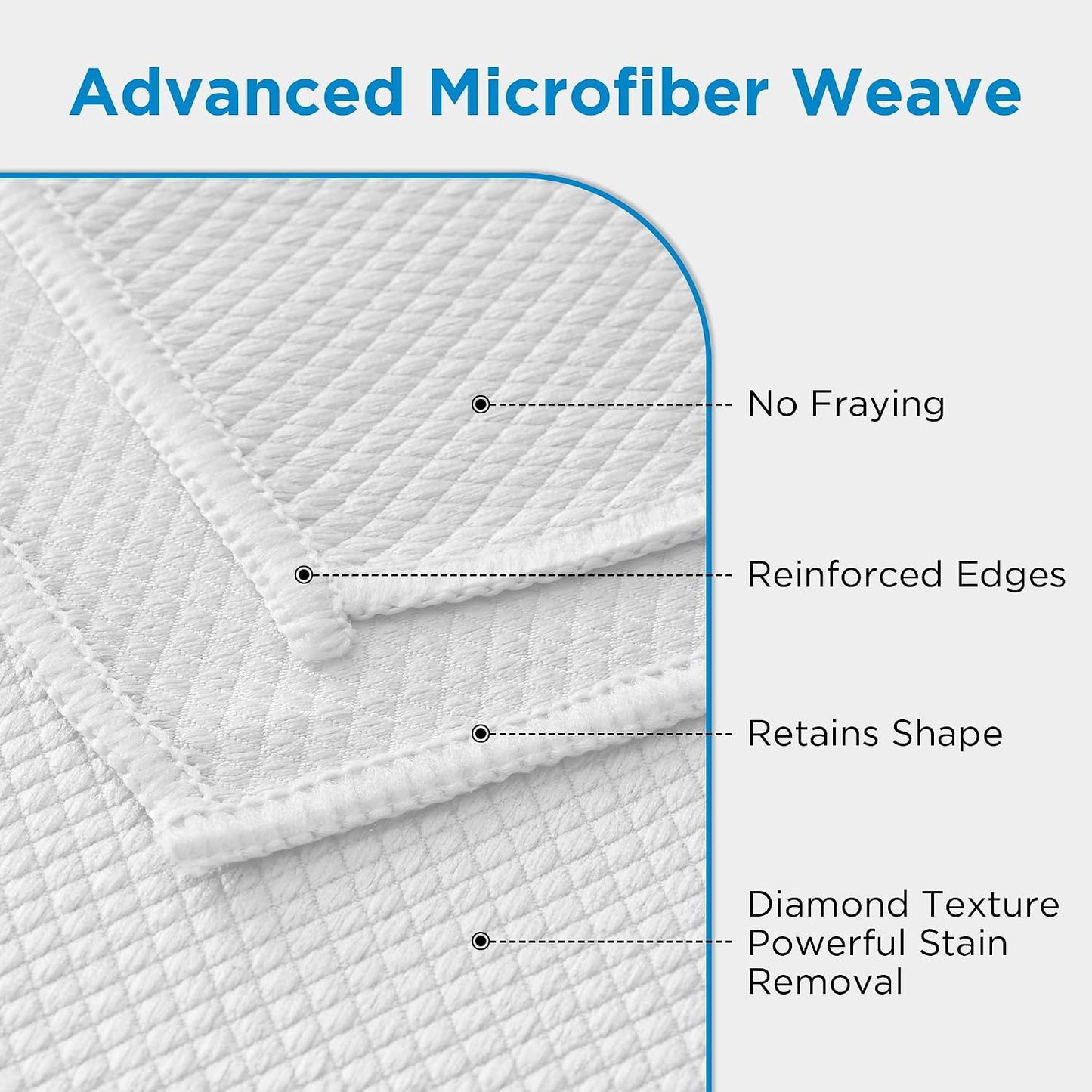 Professional Auto Detailing Microfiber Cloths 6 Pack 15.5"x15.5" | Glass Cleaning Towels Car Windshield Window and Interior Lint Free Streak Free High Gloss Shine Polishing