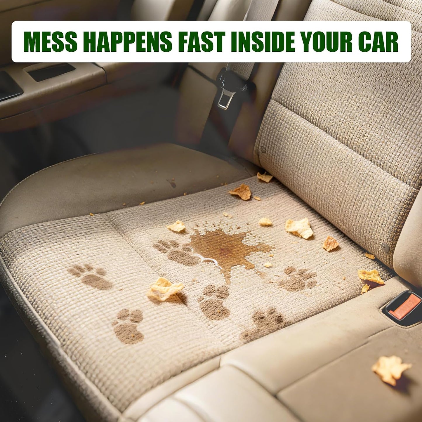 Car Fabric Protector Spray: Waterproof & Stain Repellent for Auto Seat Carpet Upholstery Floor Mats, Interior Shield Protection, 12.8 oz