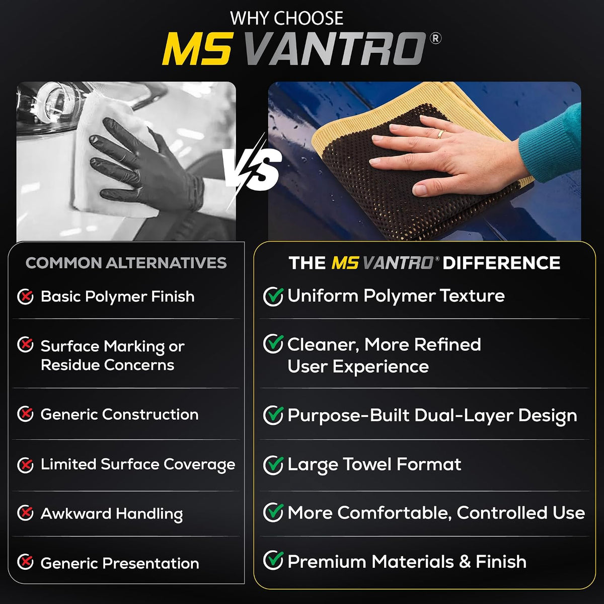 Premium Microfiber Clay Towel for Car Detailing 12 x 12 in