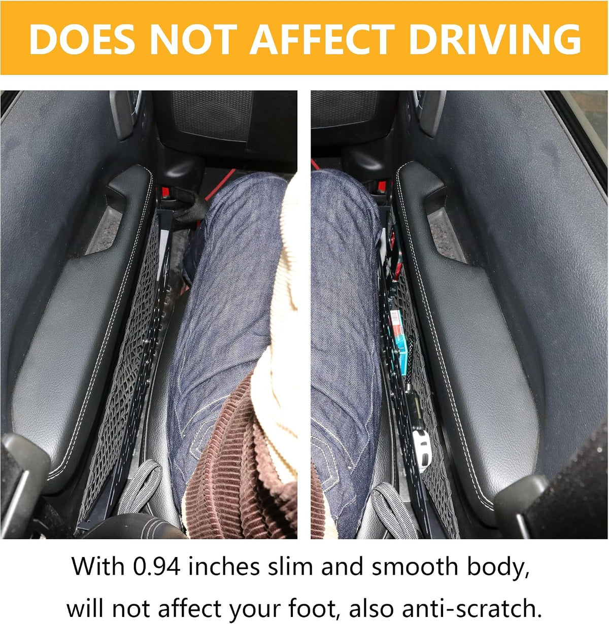 Front Door Storage Pockets Side Insert Organizer Box Compatible with 2018-2024 2025 Jeep Wrangler JL 2/4 Door 4XE Gladiator JT Interior Accessories Cup Holder Expansion Tray 1Pair Metal Star