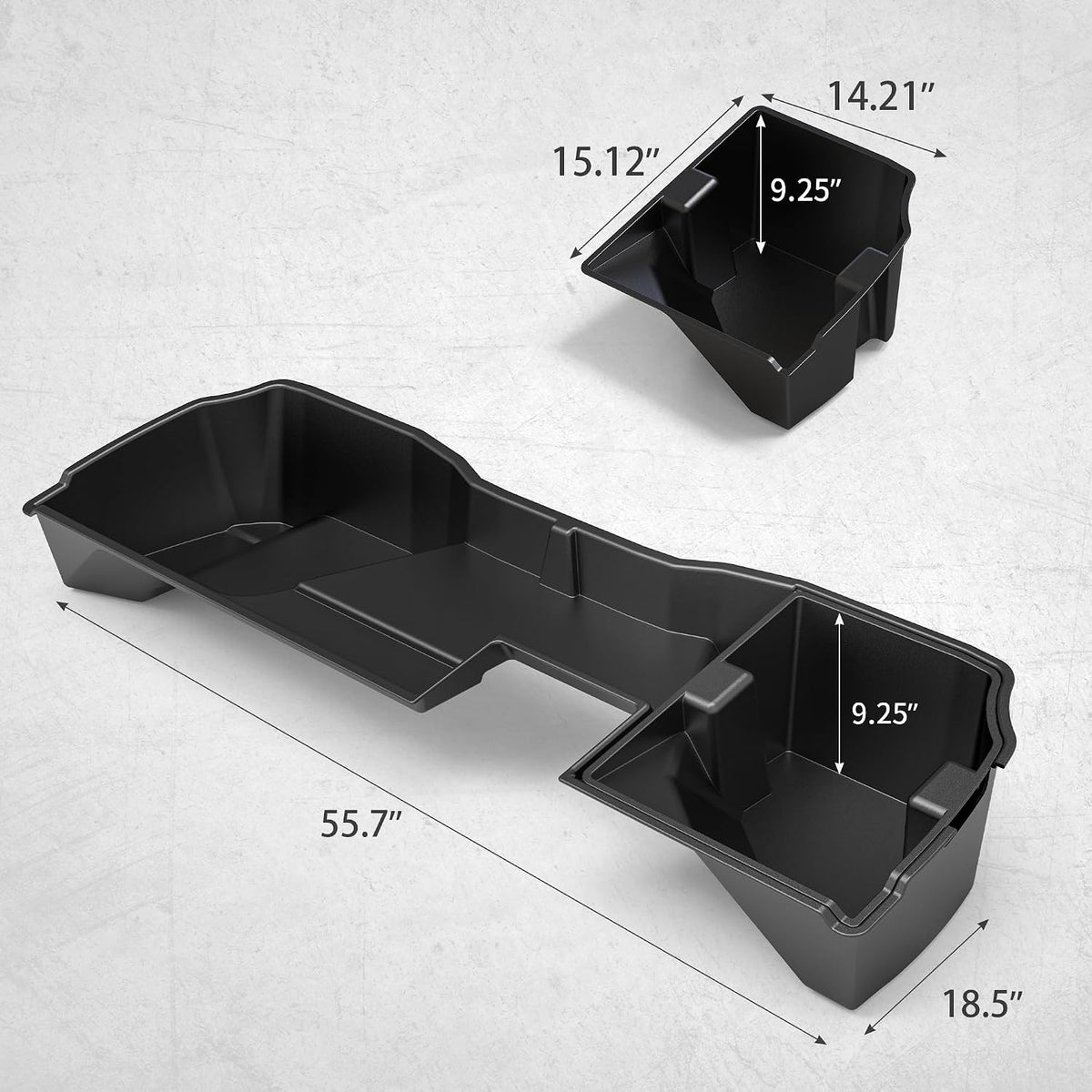 OEDRO Rear Under Seat Storage for 2014-2018 Chevy Silverado 1500 Double Cab