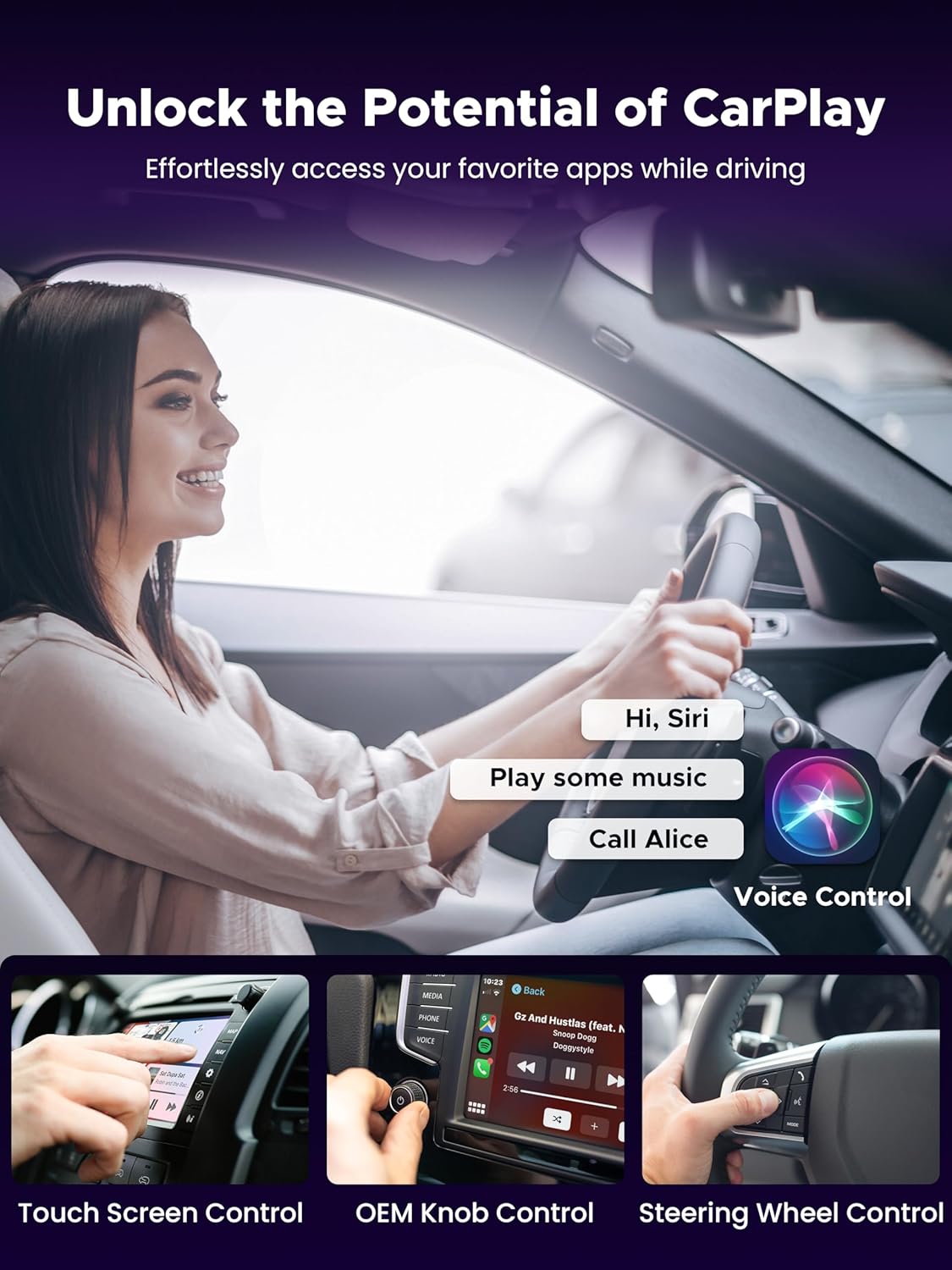 2-in-1 Wireless CarPlay Adapter & Car TV Mate Pro [Autolink Pro 2026, Metal & Glass Case] Convert Wired to Wireless Car Play with HDMI Input, Screen Mirroring & Streaming, Fit for 2016+ Cars -Black