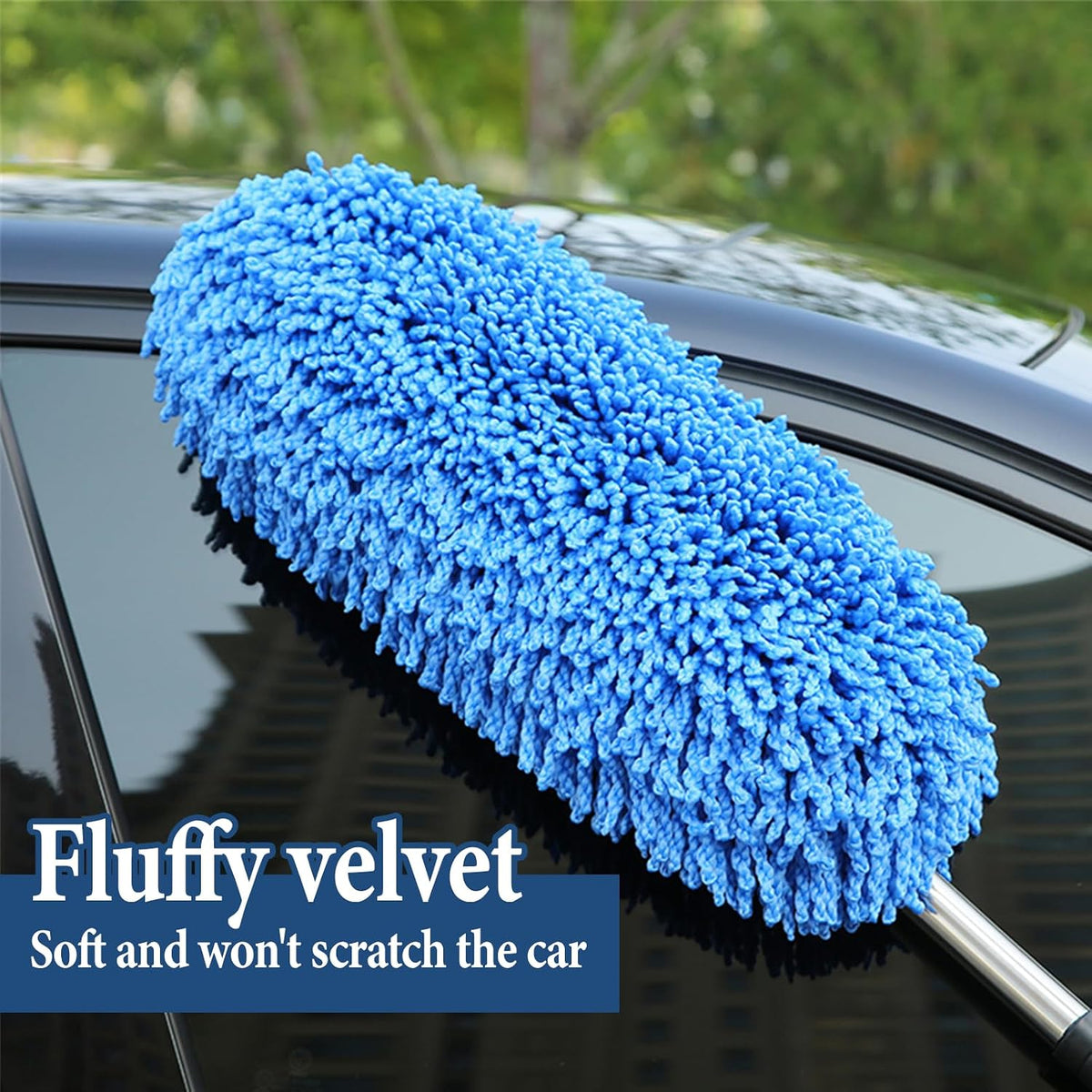 Car Duster Exterior, 30 Inch Car Duster Interior with Extendable Pole
