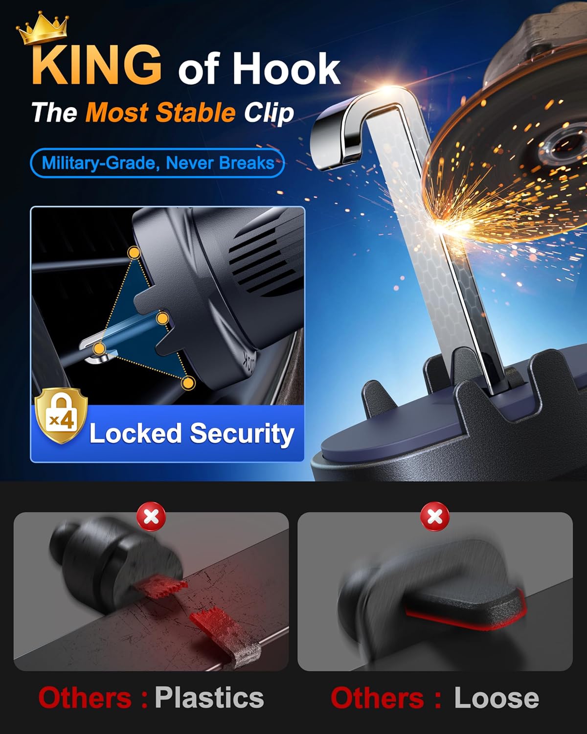 [True Military-Grade] 2026 New Upgraded Magnetic Car Mount Vent for MagSafe