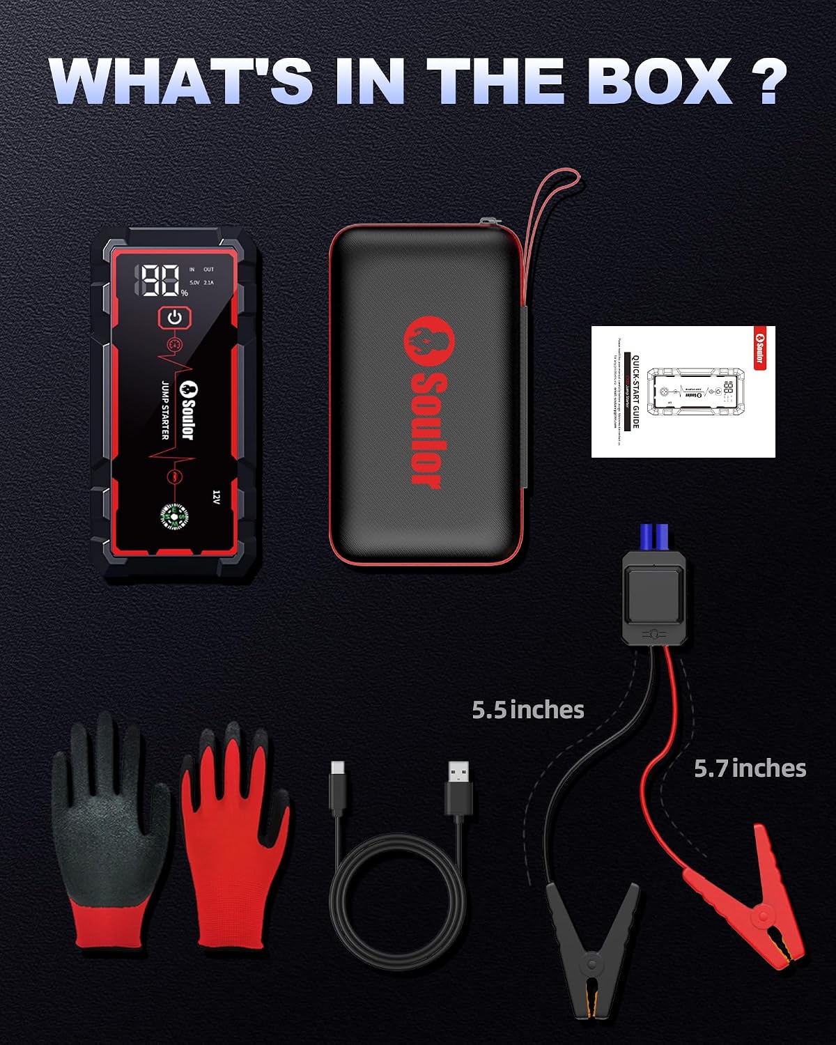Jump Starter Battery Jumper Starter Portable Car Battery Jump Starter 5000A