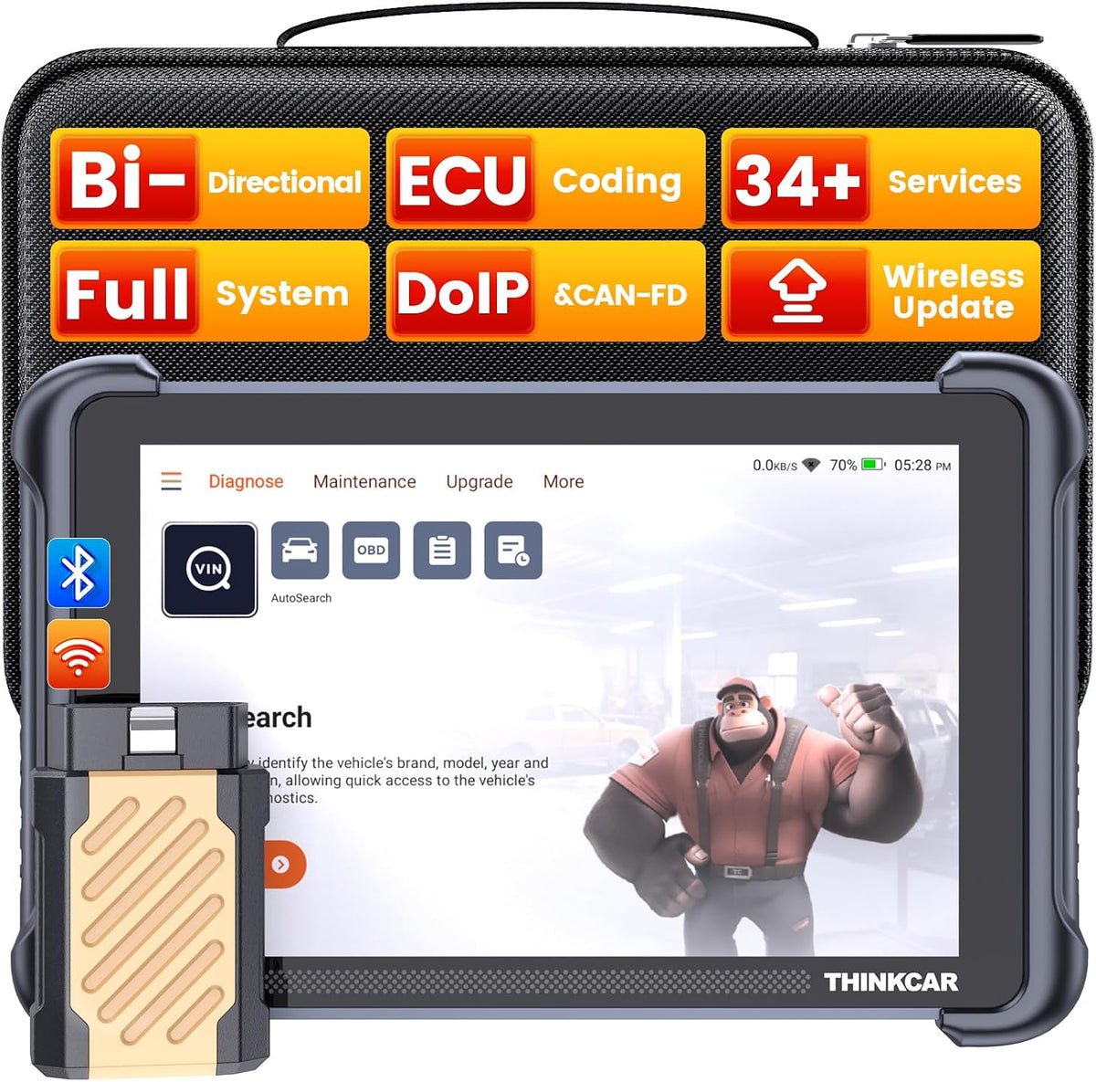 THINKCAR Bidirectional Scan Tool THINKSCAN 689BT OBD2 Scanner for Car