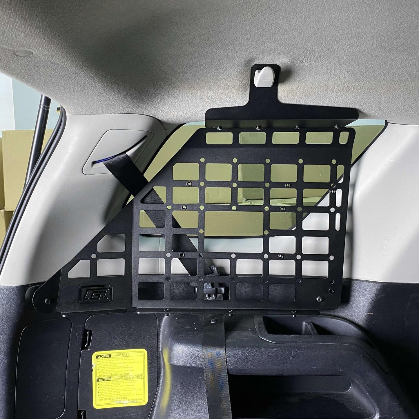 L2R 2010-2024 Toyota 4Runner Side Window Shelf Car Rear Trunk Storage Rack Molle Panel Modular Storage Aluminum Alloy 1 Set