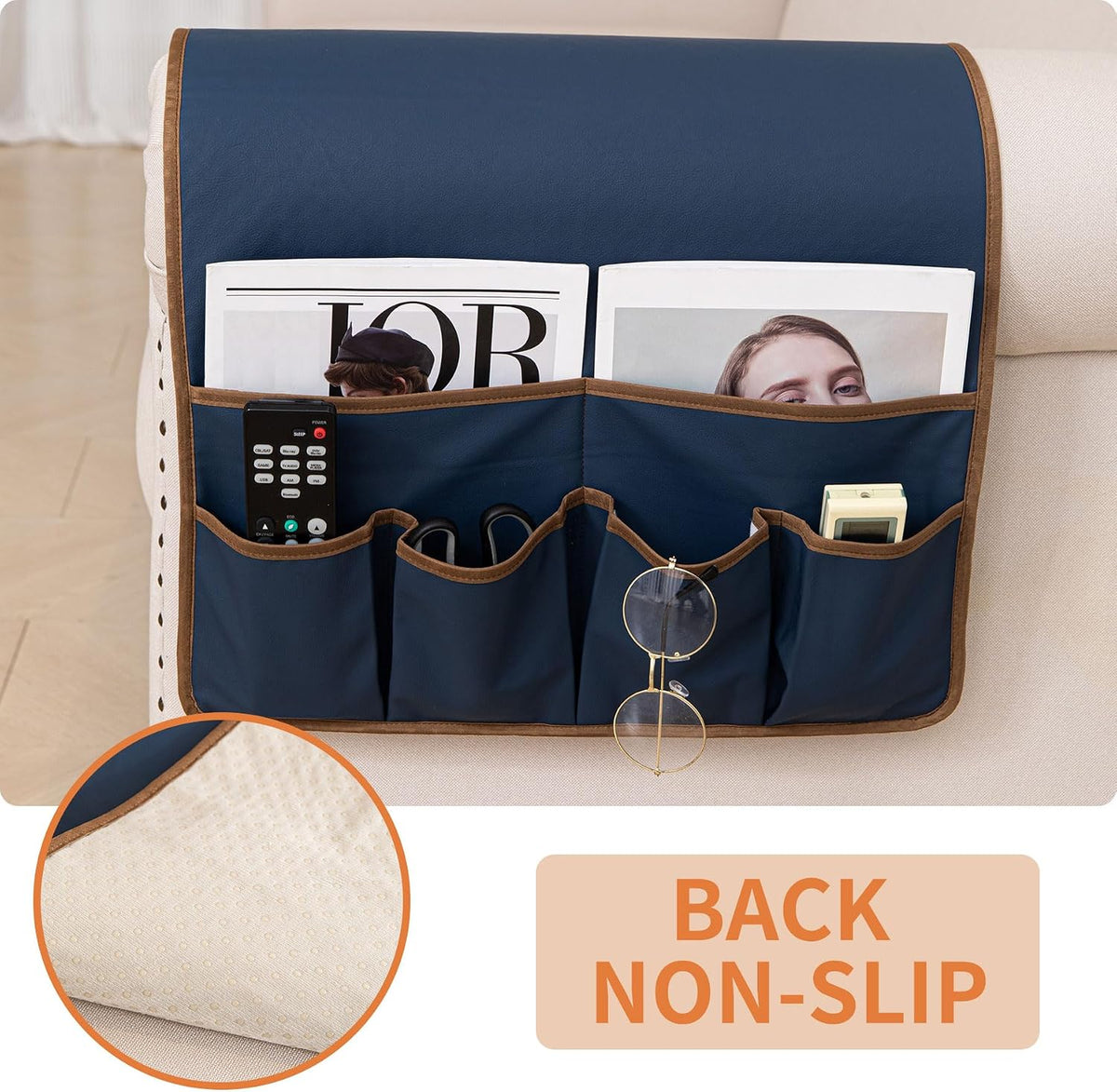 HAOMAIJIA Sofa Armrest Organizer, Remote Control Holder for Recliner Couch