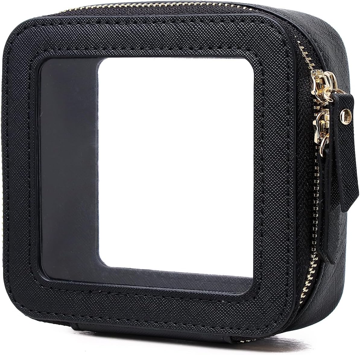 Pinkmik Mini Clear Makeup Bag, Black, MINI-1