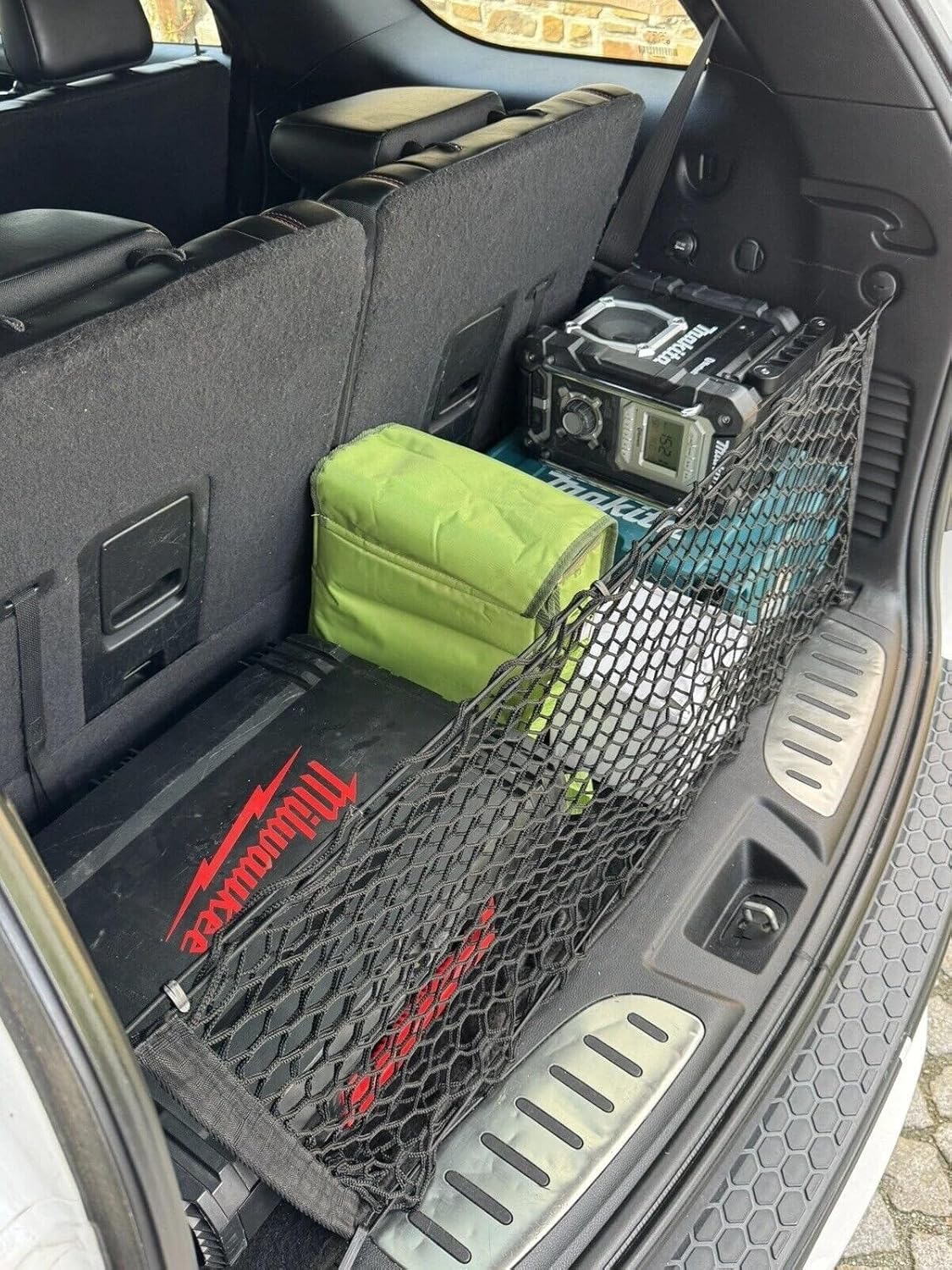 Rear Trunk Organizer Cargo Net for Dodge Durango 1998-2026 – Envelope Style Cargo Net for SUV – Premium Mesh Car Trunk Organizer Vehicle Carrier Storage– Compatible with Dodge Durango
