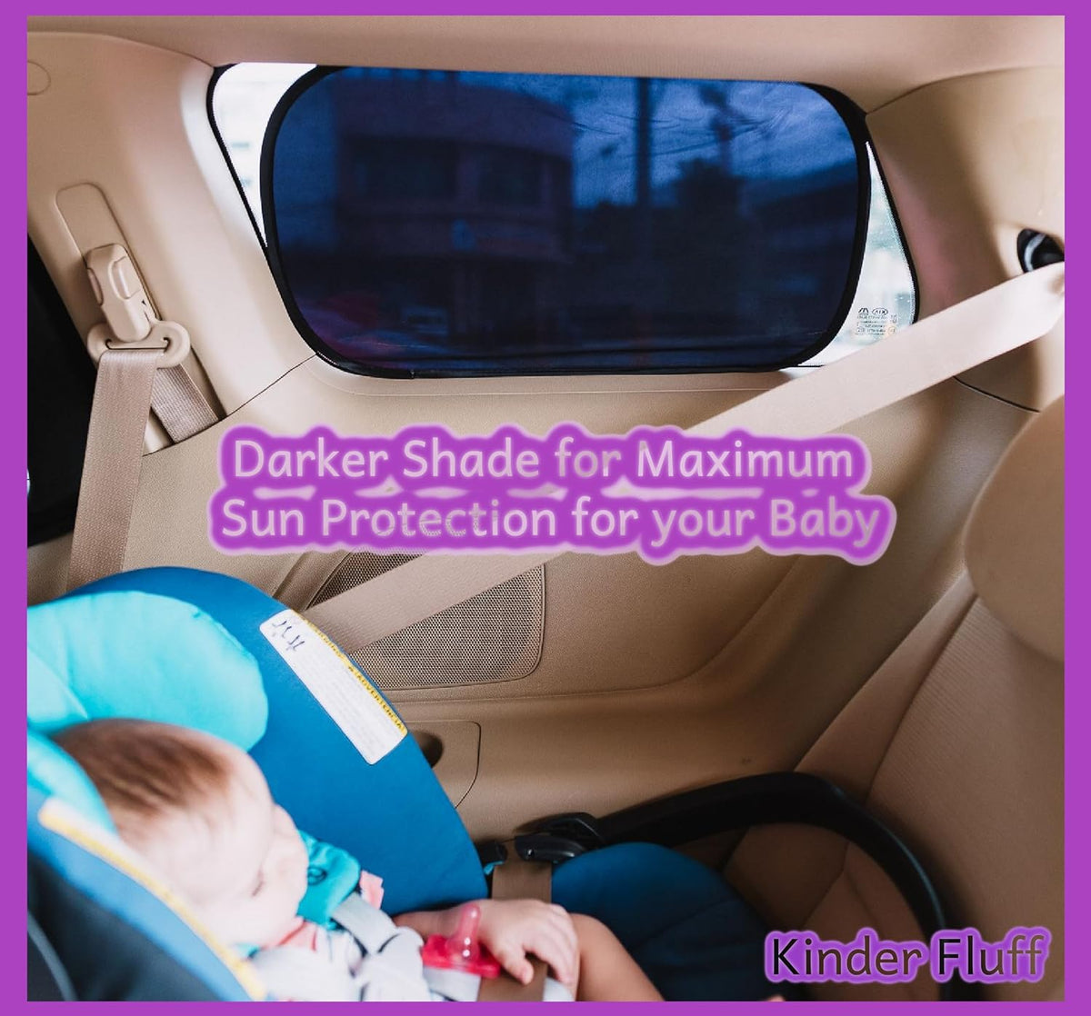 Car Window Shades - Certified 99.79% UVA & 99.95% UVB Sun Protection