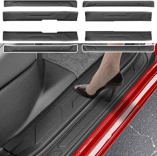 powoq 8Pcs Door Sill Protectors Compatible with 2022-2026 Toyota Tundra