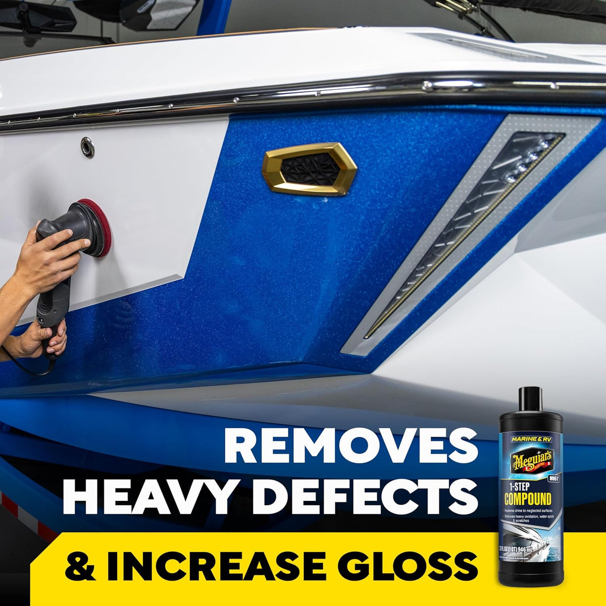 Meguiar's M67 Marine/RV One-Step Compound, 32oz