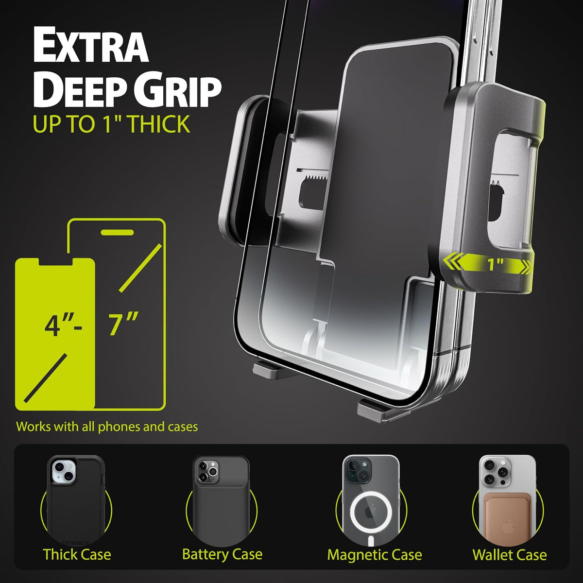 Bracketron TripGrip Low Profile Car Phone Mount Dashboard Suction Holder