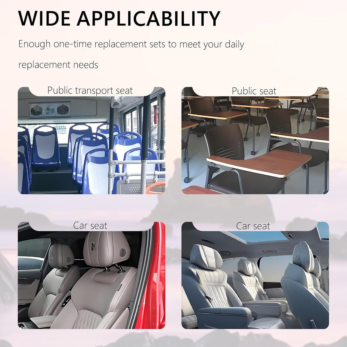 50PCS Disposable Car Seat Covers Provide Temporary Protection,Plastic Seat Covers for Cars Keep Car Interior Tidy,Universal Car Accessories & Car Seat Protector for Most Cars