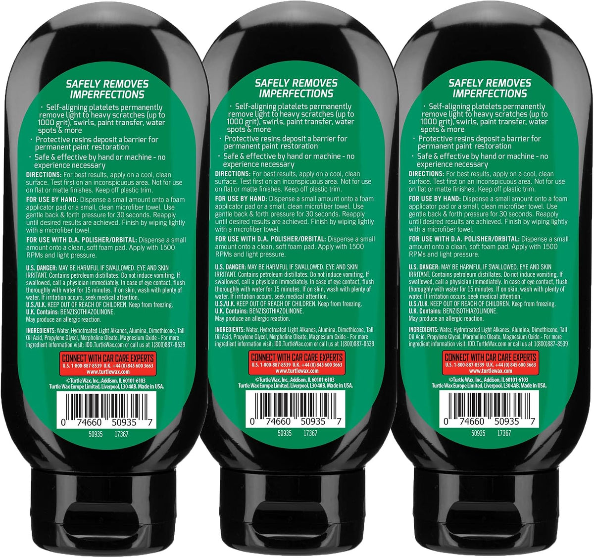 Turtle Wax Scratch Repair & Renew, Car Scratch Remover, 7 oz. (Pack of 3)