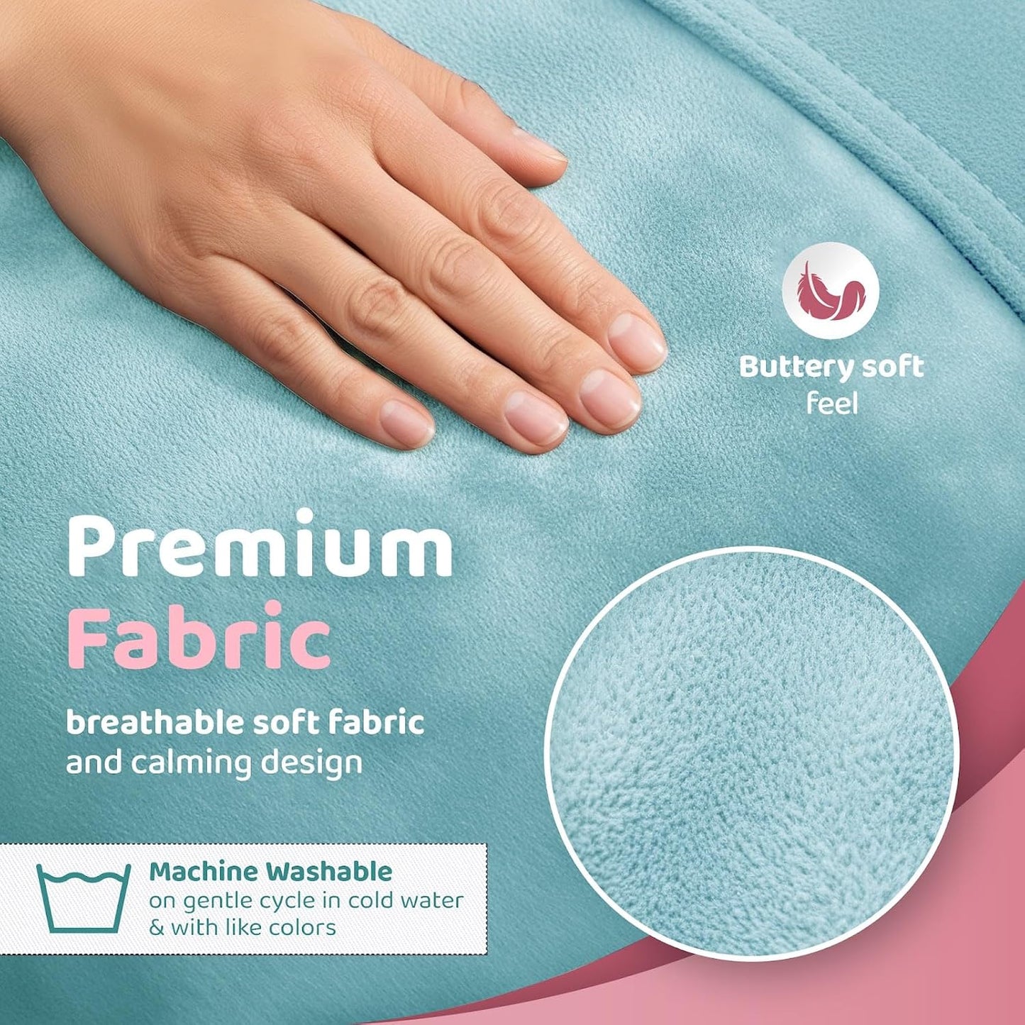 Zomaple Mastectomy Recovery Pillow with Strap, Gel Pack, Seat Belt Cover & Shower Lanyard – Post-Op Essentials, Breast Augmentation/Reduction & Recovery Supplies – Washable Cover for Comfort & Support