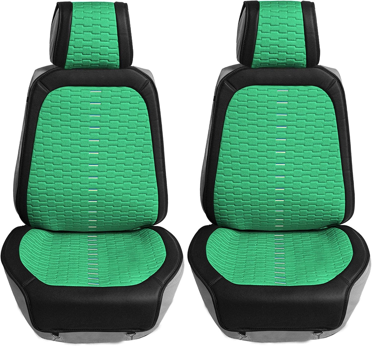 FH Group Car Seat Covers Front Set Automotive Seat Cushions - Low Back Car Seats, Universal Fit, Automotive Seat Cover, Car Seat Cushion, Airbag Compatible Car Seat Cover for SUV, Sedan, Van Mint