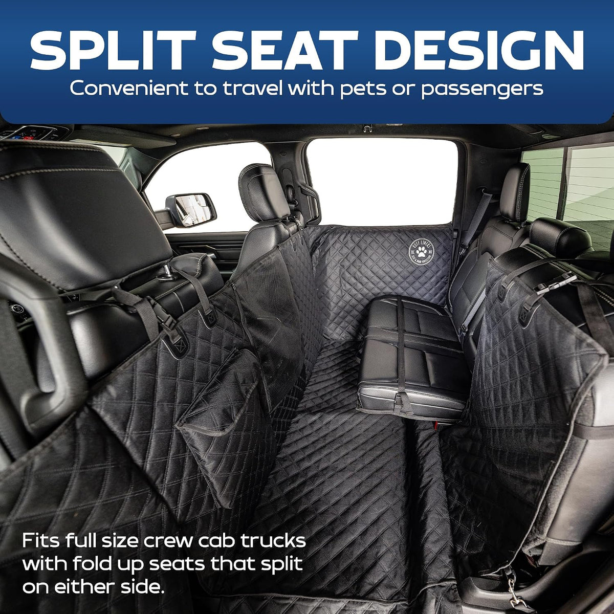 Ruff Liners XL Dog Hammock for Truck, Fold-Up Seats - As Seen on Shark Tank