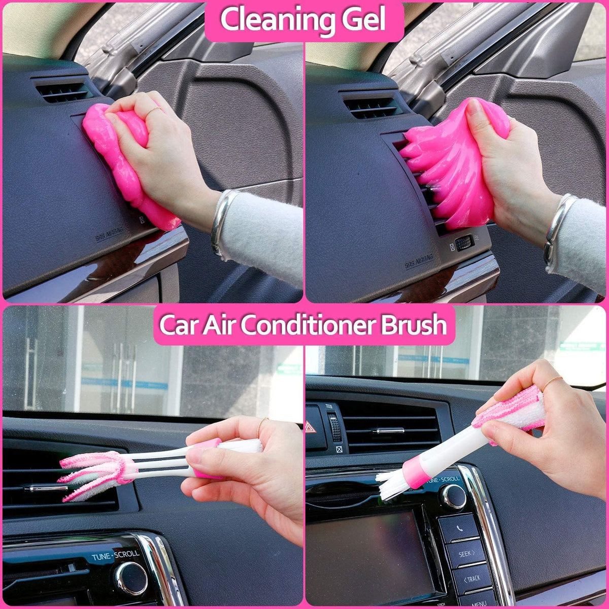 THINKWORK Car Detailing Kit, Interior Exterior Cleaning Set for Vehicles