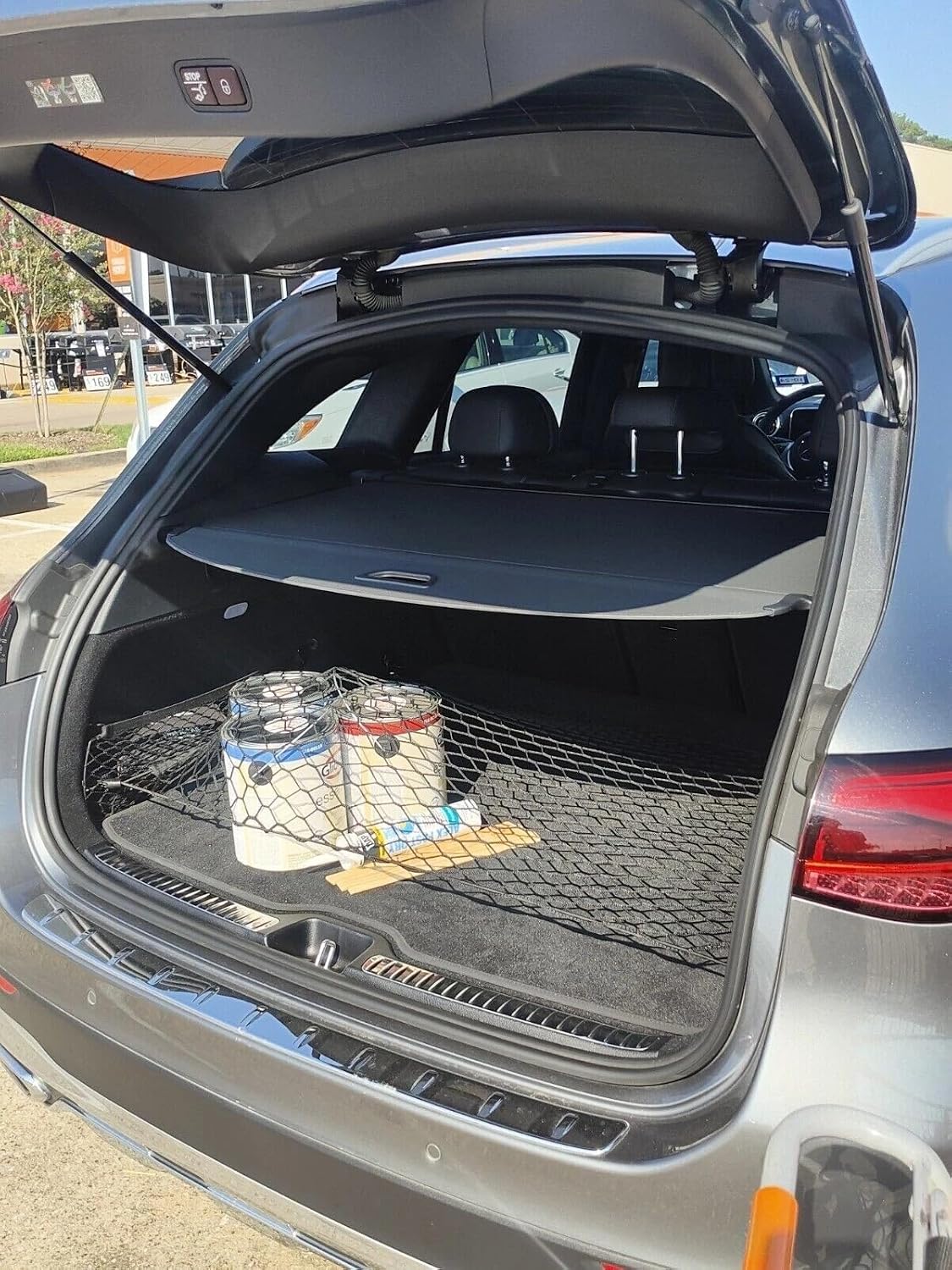 Trunk Organizer Cargo Net for MERCEDES-BENZ GLC-CLASS 2016-2026 – Floor Style Cargo Net for SUV – Premium Mesh Elastic Car Trunk Organizer Vehicle Carrier Storage – Compatible with GLC