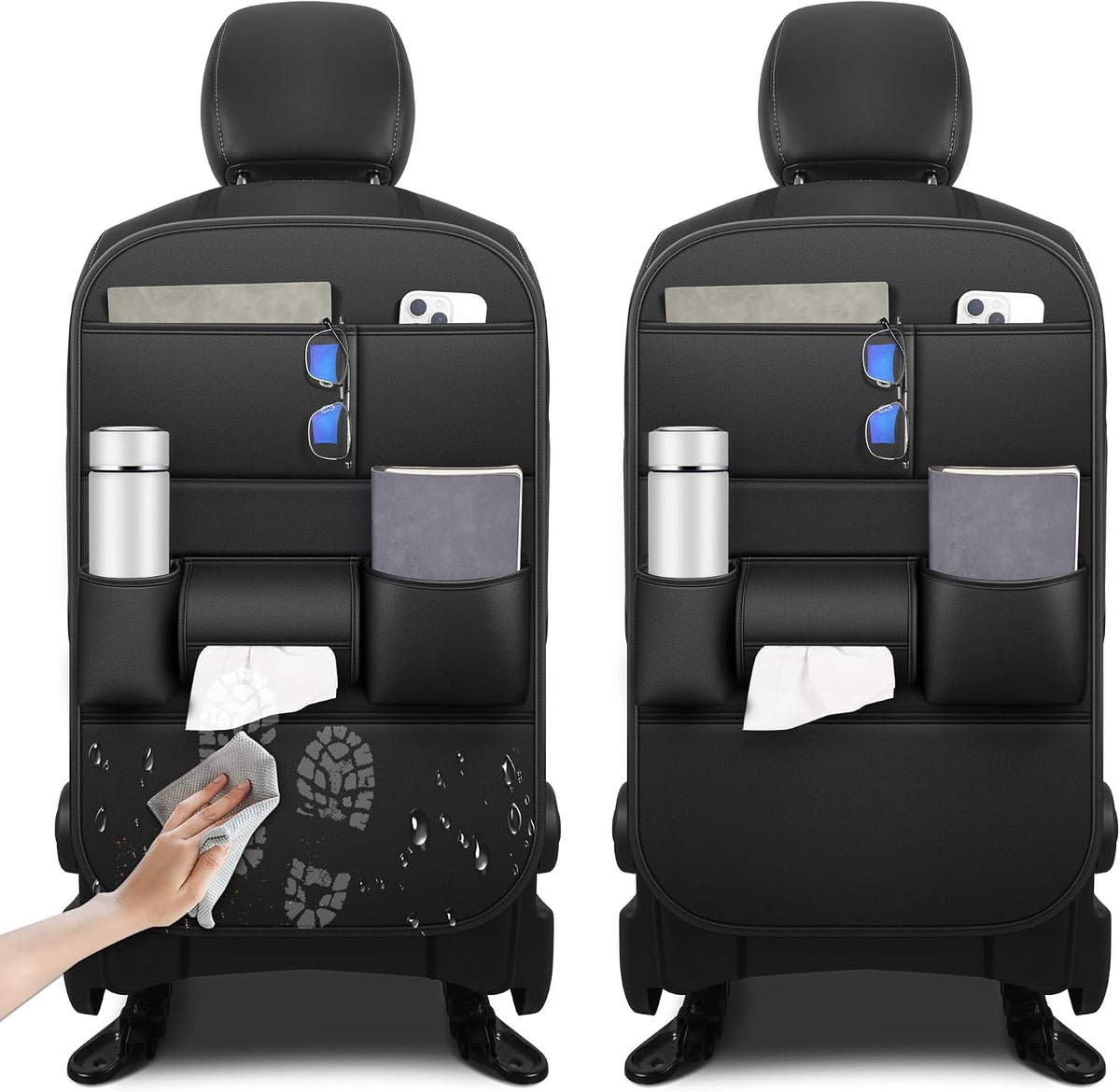 Car Kick Mats Back Seat Protector for Honda CR-V 2 Pack