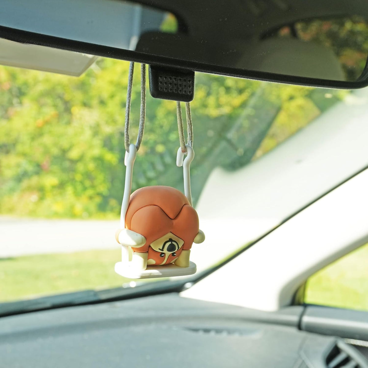 Funny Hanging Mirror Swing – Quirky and Unique Decor for Car Rearview Mirror, Bedroom or Living Room - Alien