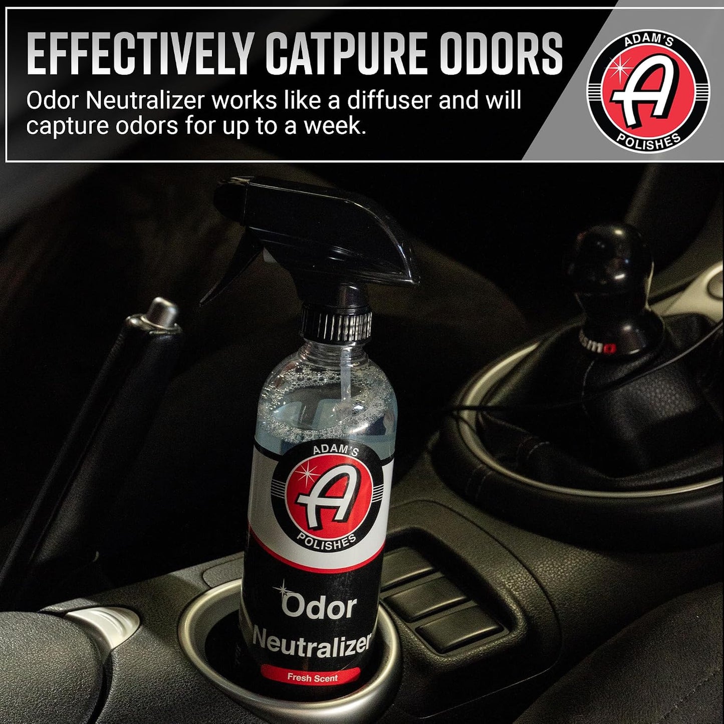 Adam's Polishes Odor Neutralizer (Fresh Scent, 16oz) - Car Air Freshener Spray That Eliminates Harmful Odors from Car Interior Accessories, Leather, Carpet, Upholstery & Pet Odors