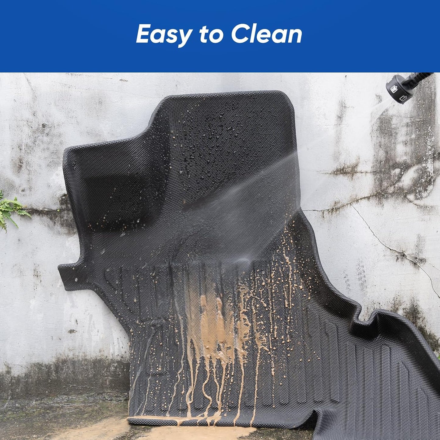 Car Floor Mat for Ford Econoline: for Econoline/E-Series 2025-2007 E150/E250/E350/E450, All Weather TPE Carpet Rubber Rug Interior Vehicle Accessories Heavy Duty RV Van Floormats Front Row Liner
