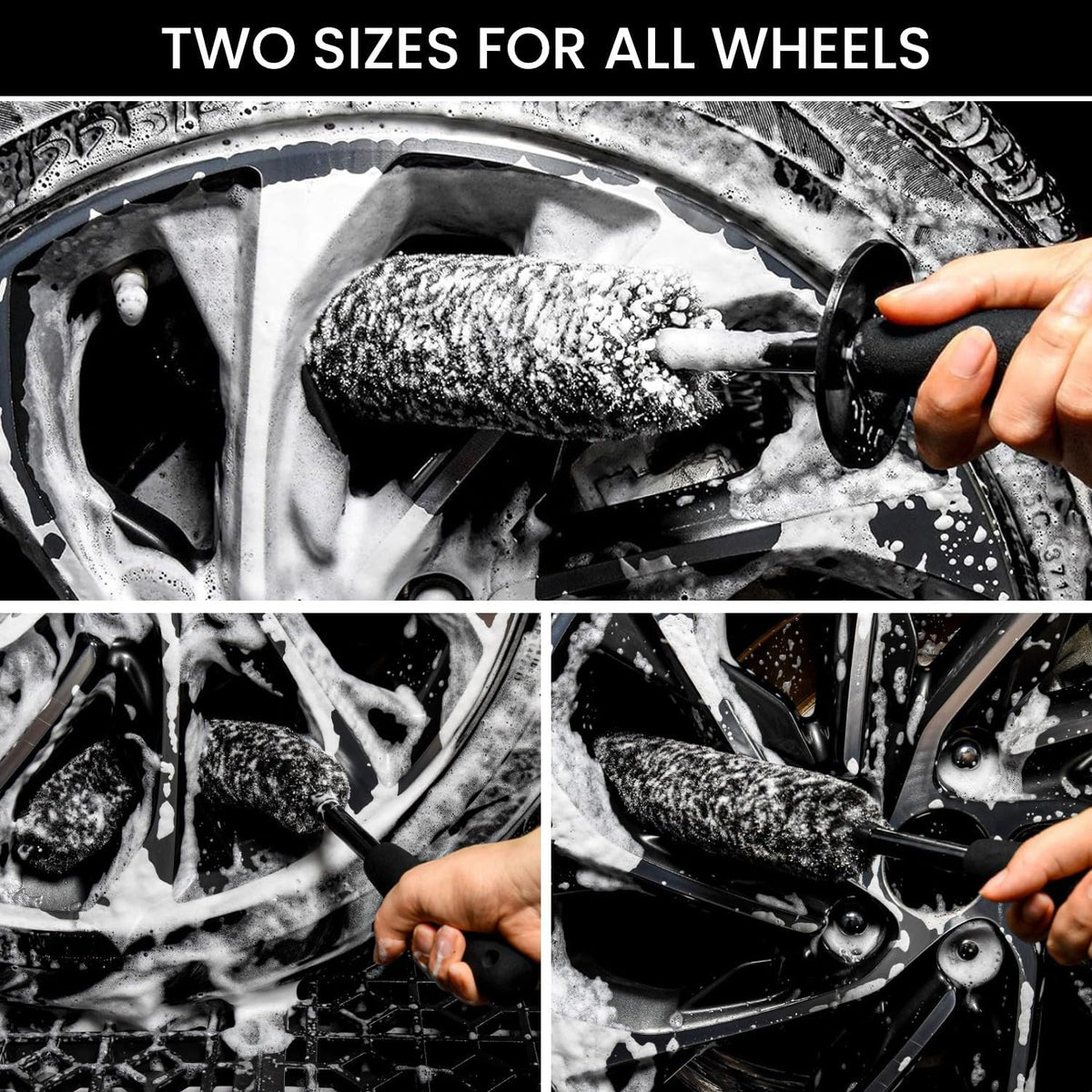 5PCS Wheel Cleaner Brush Kit, Tire Brushes, Rim Cleaner Brush,Car Detailing Brushes, Car Wash Tools for Wheels and Tires No Spatter