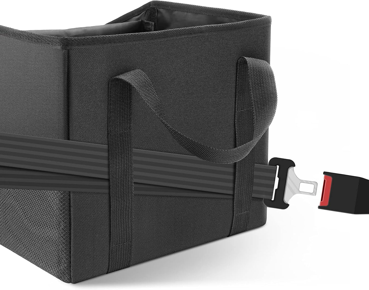 Car Organizer - Automotive Organizer for Front And Back Seat or Floor, Car Caddy Organizer with Divide, Handles and Multiple Mesh Pockets