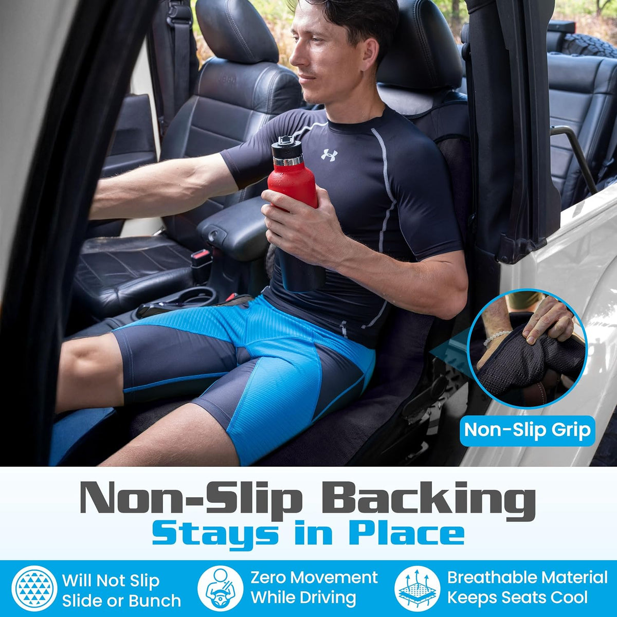 HAPPEGEAR Happeseat Waterproof Car Seat Cover & Protector, Black