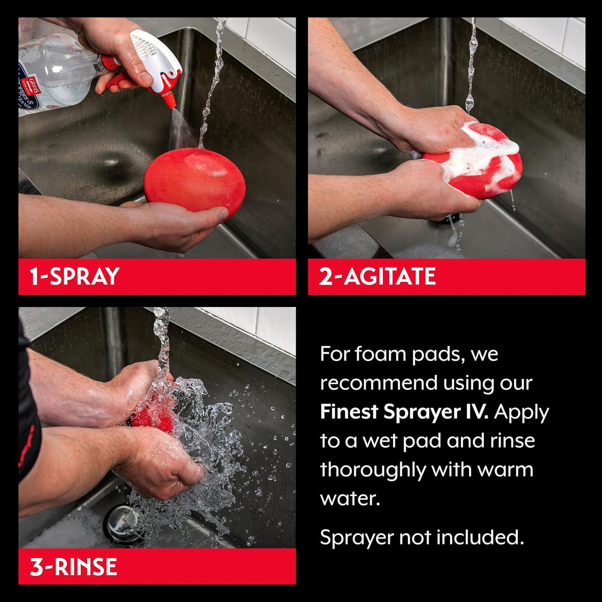 Griot's Garage Microfiber and Foam Pad Cleaner, Removes Polish, Wax, and Sealant Residue, Restores Your Car Cleaning Cloths' Effectiveness, 11078, 35 oz