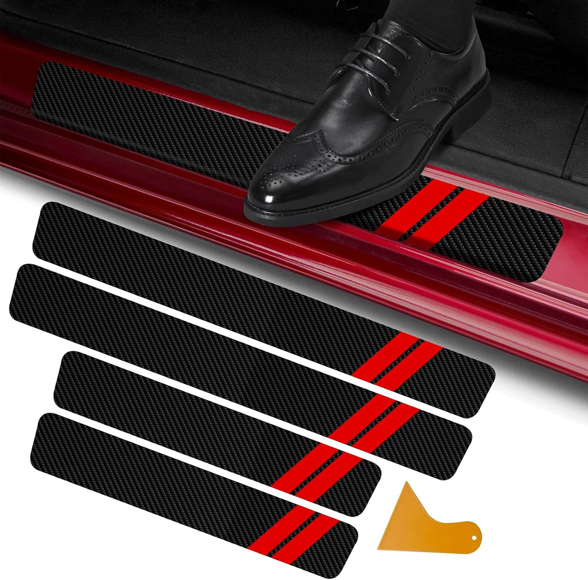Car Door Sill Protector Fits for Dodge Charger Challenger Durango