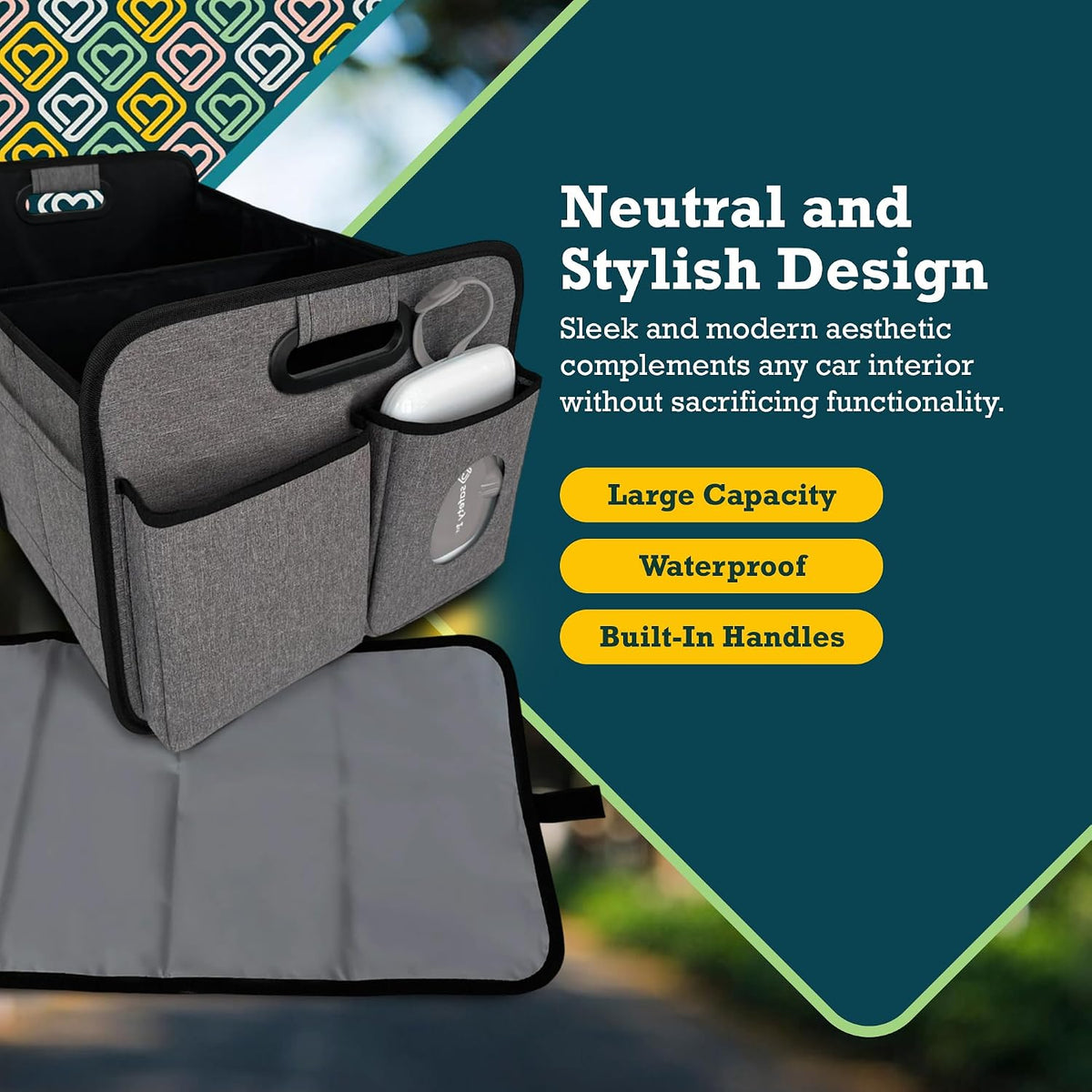 Safety 1st Baby Trunk Organizer & Diaper Changing Station, Gray