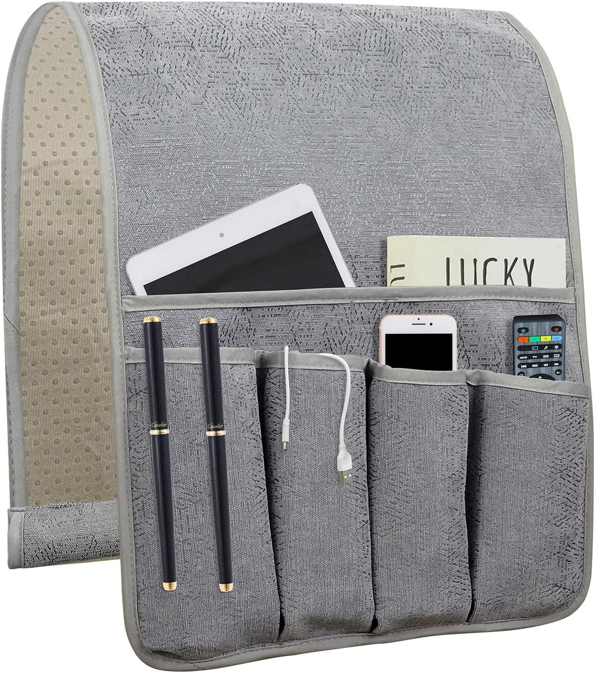 Remote Control Holders for Armchairs, Couch Caddy, Featuring Non-Slip Bases