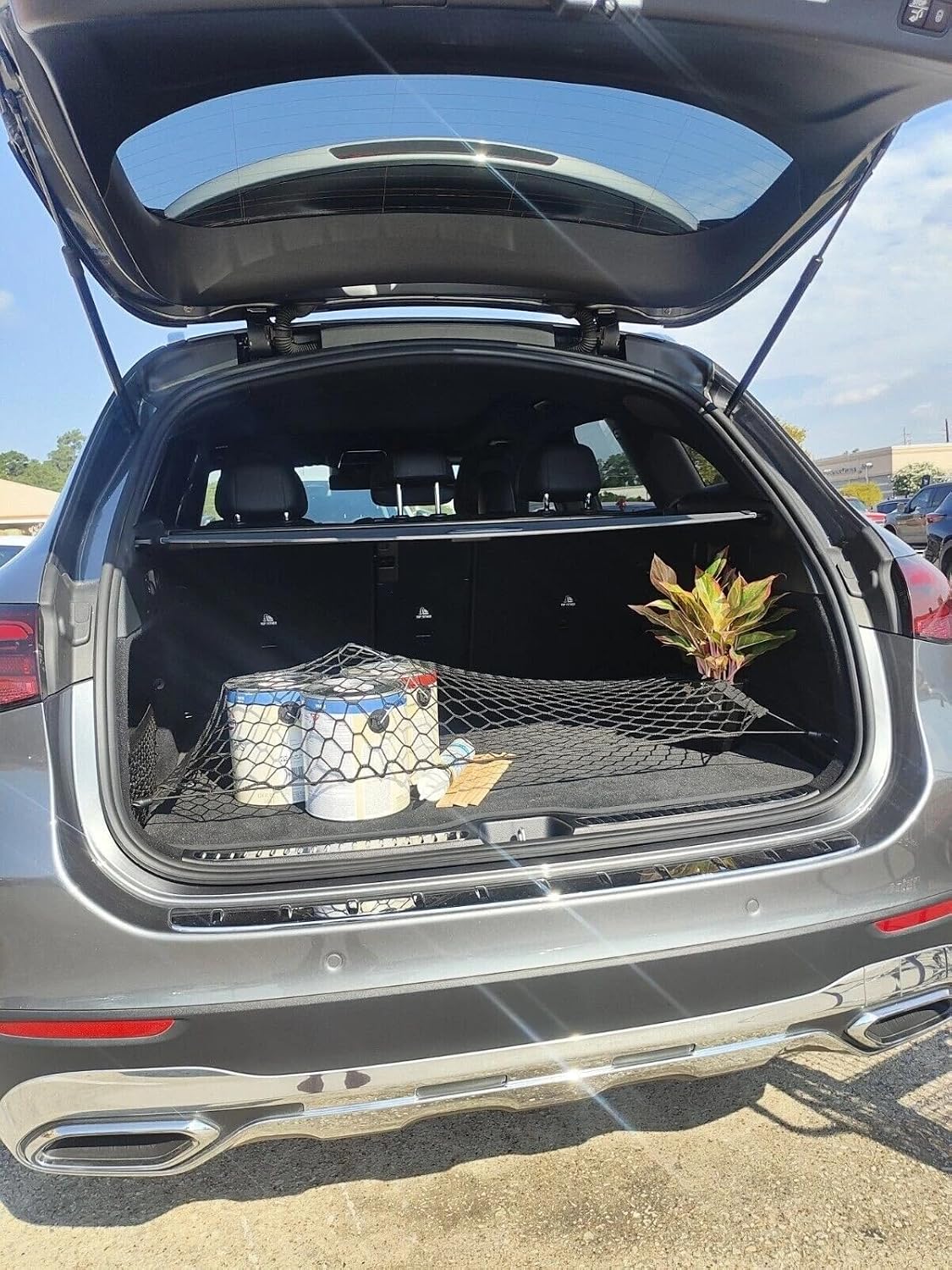 Trunk Organizer Cargo Net for MERCEDES-BENZ GLC-CLASS 2016-2026 – Floor Style Cargo Net for SUV – Premium Mesh Elastic Car Trunk Organizer Vehicle Carrier Storage – Compatible with GLC