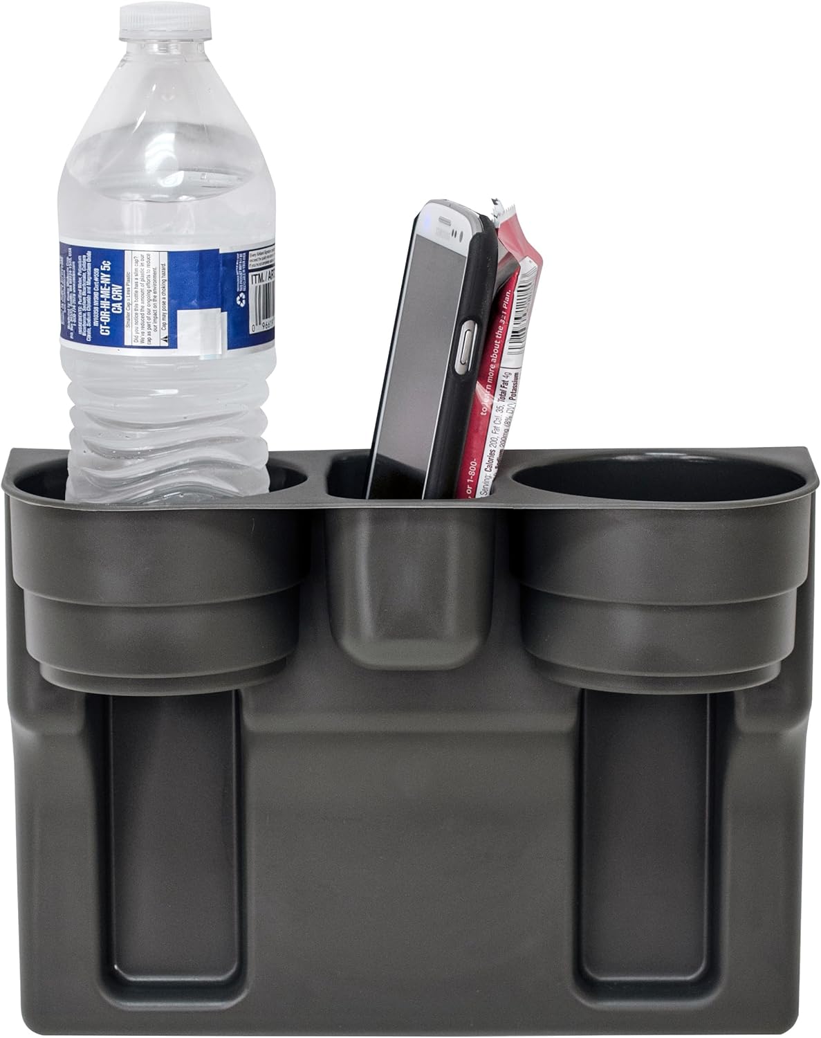 Custom Accessories Seat Wedge Cup Holder, Center Storage for Smartphones
