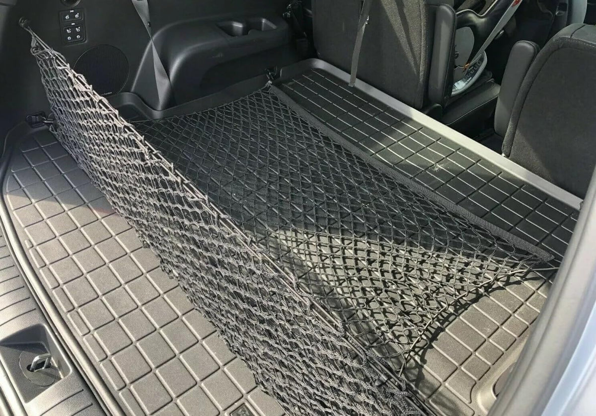Trunk Organizer Cargo Nets for Genesis GV70 2022-2026 – Floor+Envelope Style Cargo Nets for SUV – Premium Mesh Elastic Car Trunk Organizer Vehicle Carrier Storage–Compatible with GV70