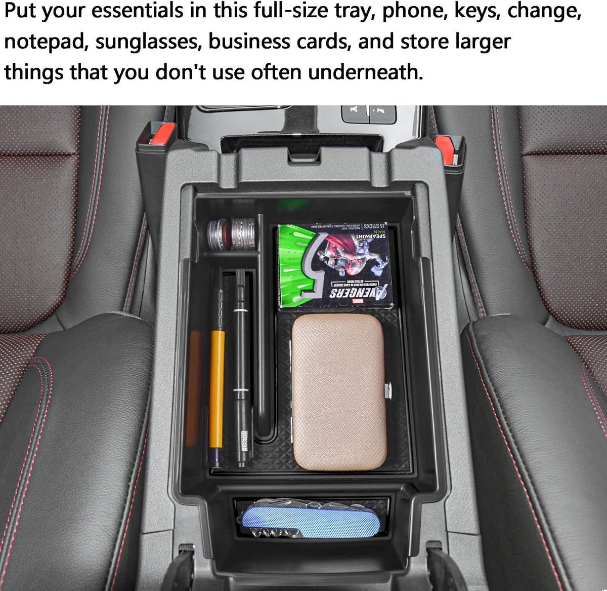 Center Console Organizer for 2019-2026 Chevy Blazer Interior Accessories