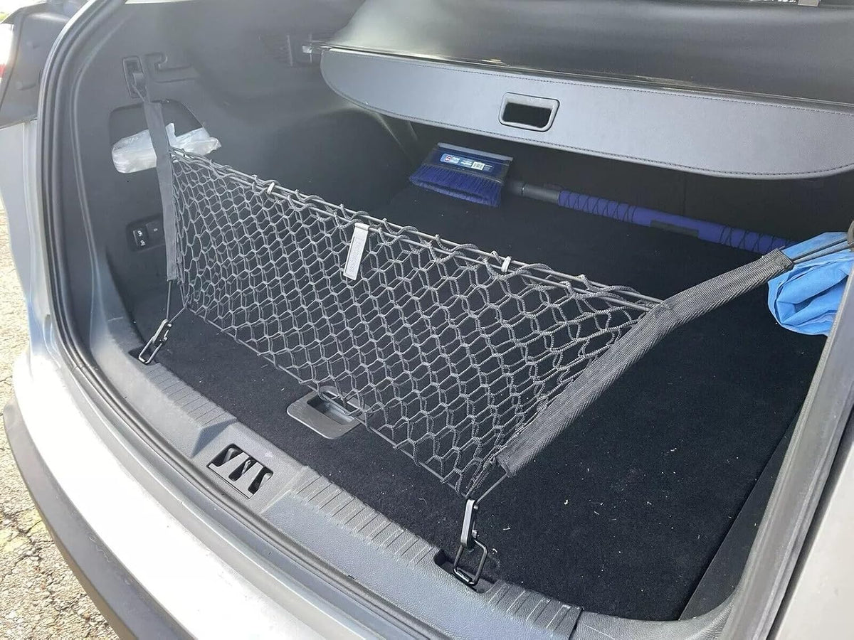 Rear Trunk Organizer Cargo Net for Ford Edge 2007–2024 – Envelope Style Cargo Net for SUV – Premium Mesh Elastic Car Trunk Organizer Vehicle Carrier Storage – Compatible with Edge
