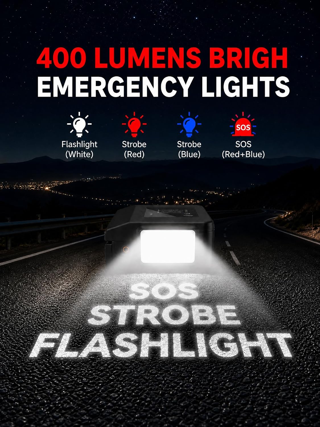 L8 Portable Jump Starter & Tire Inflator,150 PSI Cordless Air Compressor, Jump‑Start Assistance, Emergency Auxiliary Power, Auto Shut‑off, Digital Gauge, Multi‑Mode LED Light