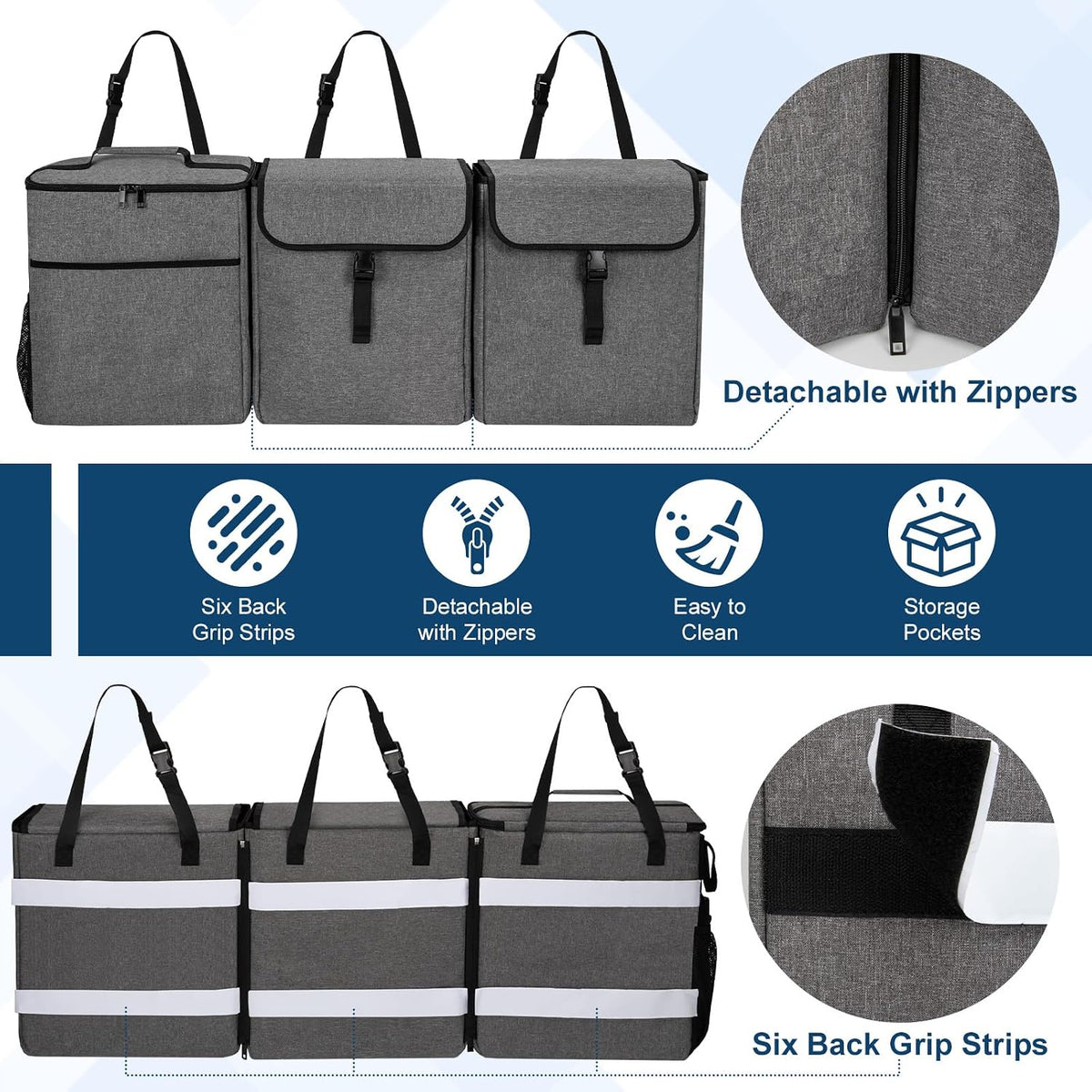 GDNasist Car Trunk Organizer, Backseat Hanging Organizer for SUV/MPV/Truck