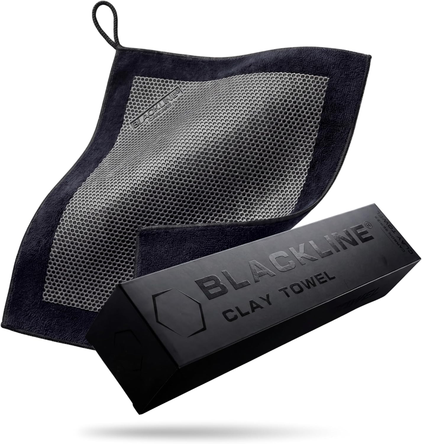 Blackline Clay Towel - Auto Detailing Synthetic Clay Towel - Decontaminate Paint and Glass for Smooth Washing - Great and Effective for Car, Truck, SUV - 12" x 12"