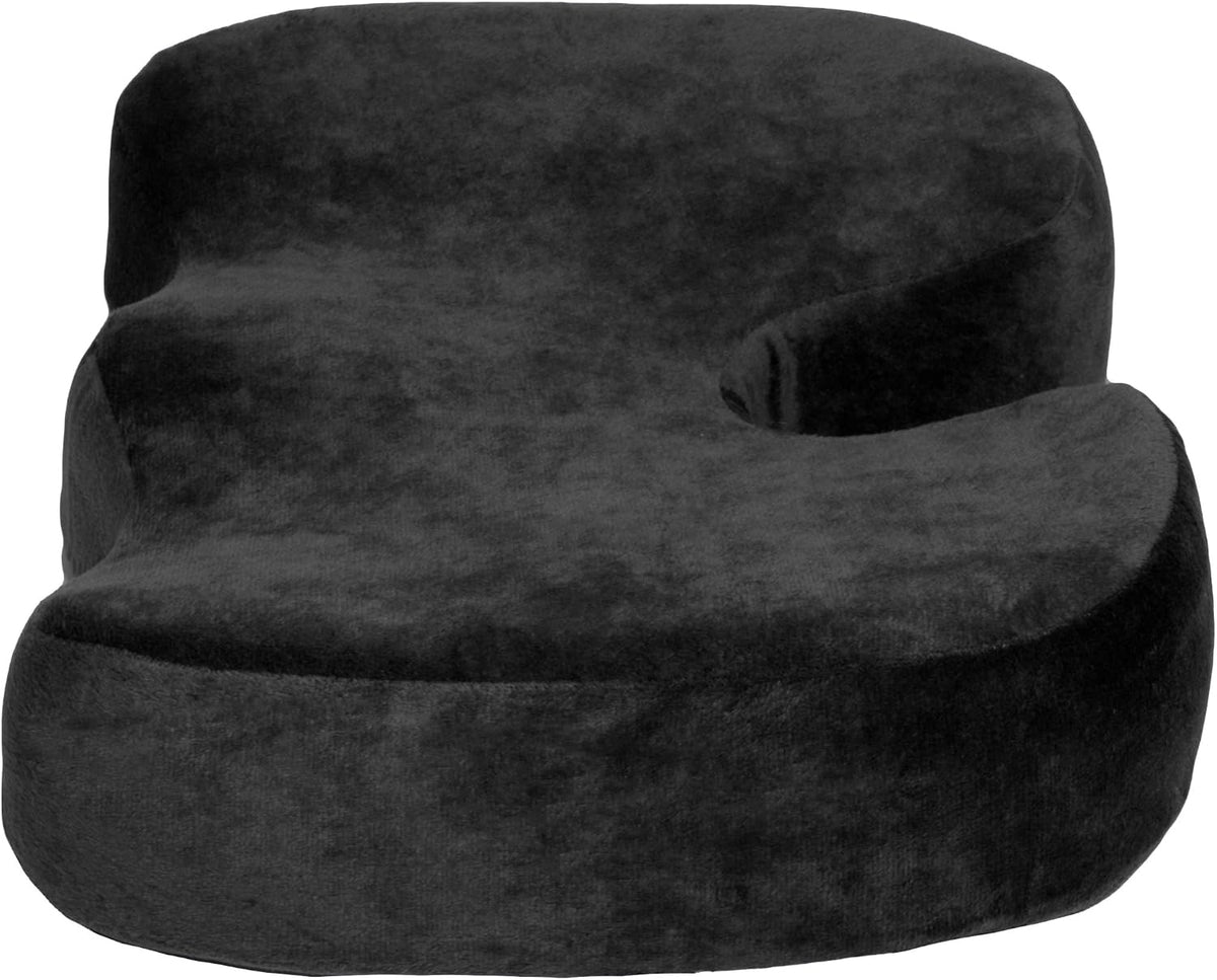 Deluxe Comfort Coccyx Orthopedic Gel Enhanced Comfort Foam – Sciatica Relief – Tailbone Support – Great for Car or Office – Seat Cushion, Black